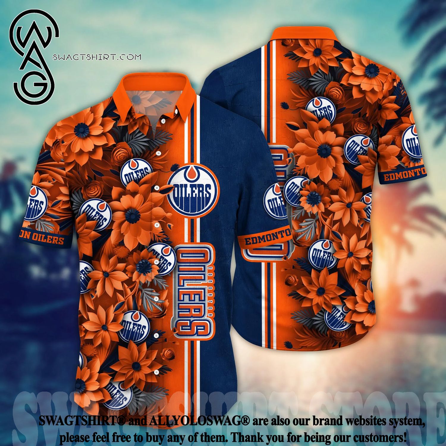 NHL Edmonton Oilers 3D Funny Hawaiian Shirt - Bring Your Ideas