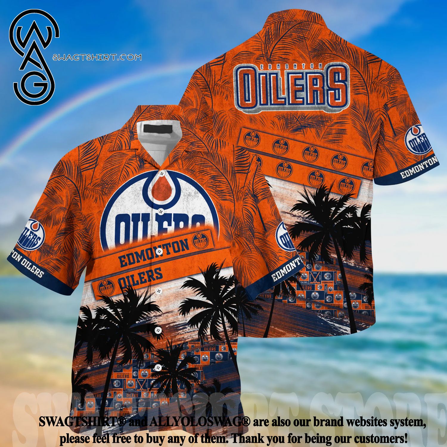 Edmonton Oilers NHL Hawaiian Shirt