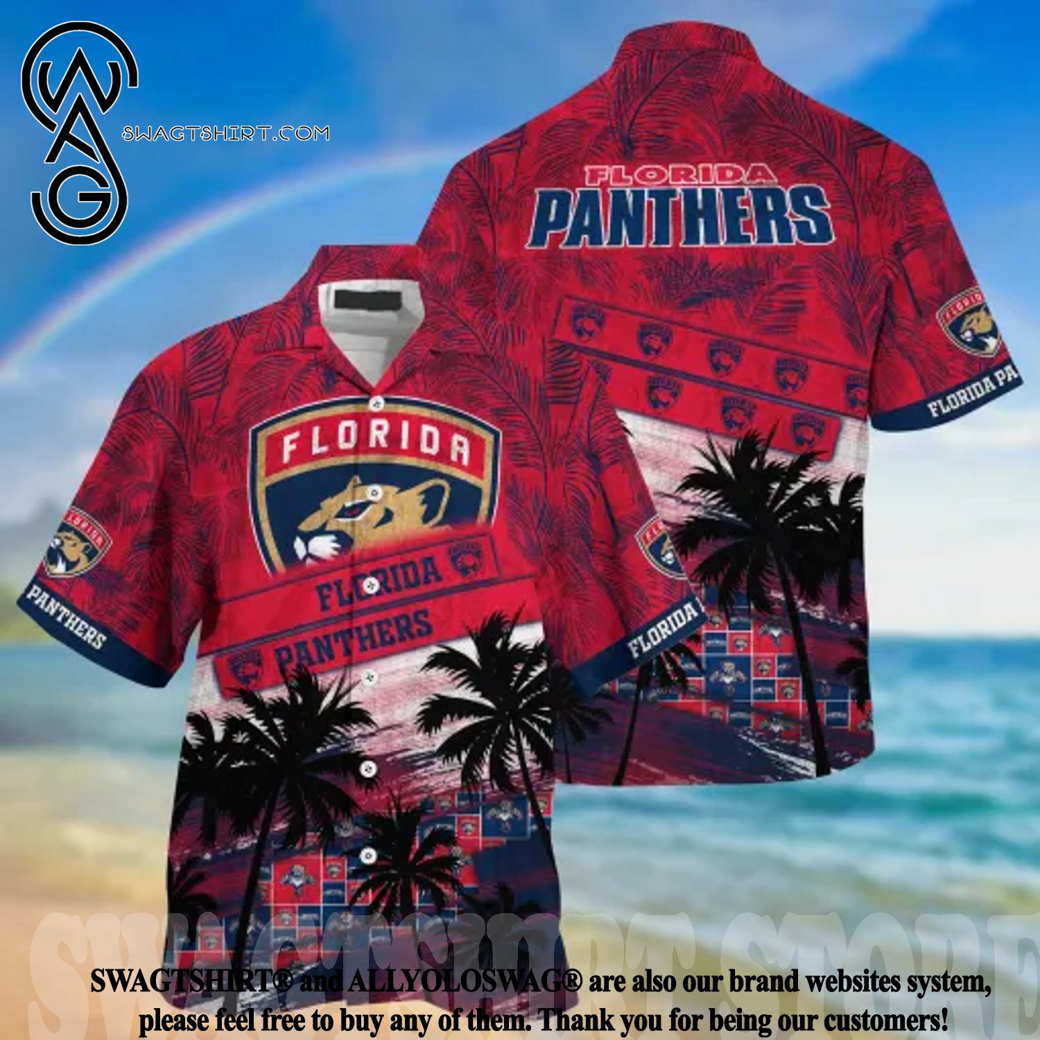Florida Panthers NHL Vintage Palm Tree Pattern Hawaii Shirt For Men And  Women - Freedomdesign