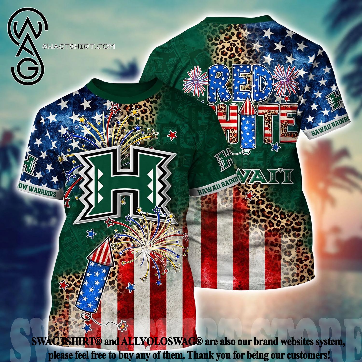 Hawaii Rainbow Warriors Mickey Surfing Lover NCAA Hawaiian Shirt -  Freedomdesign