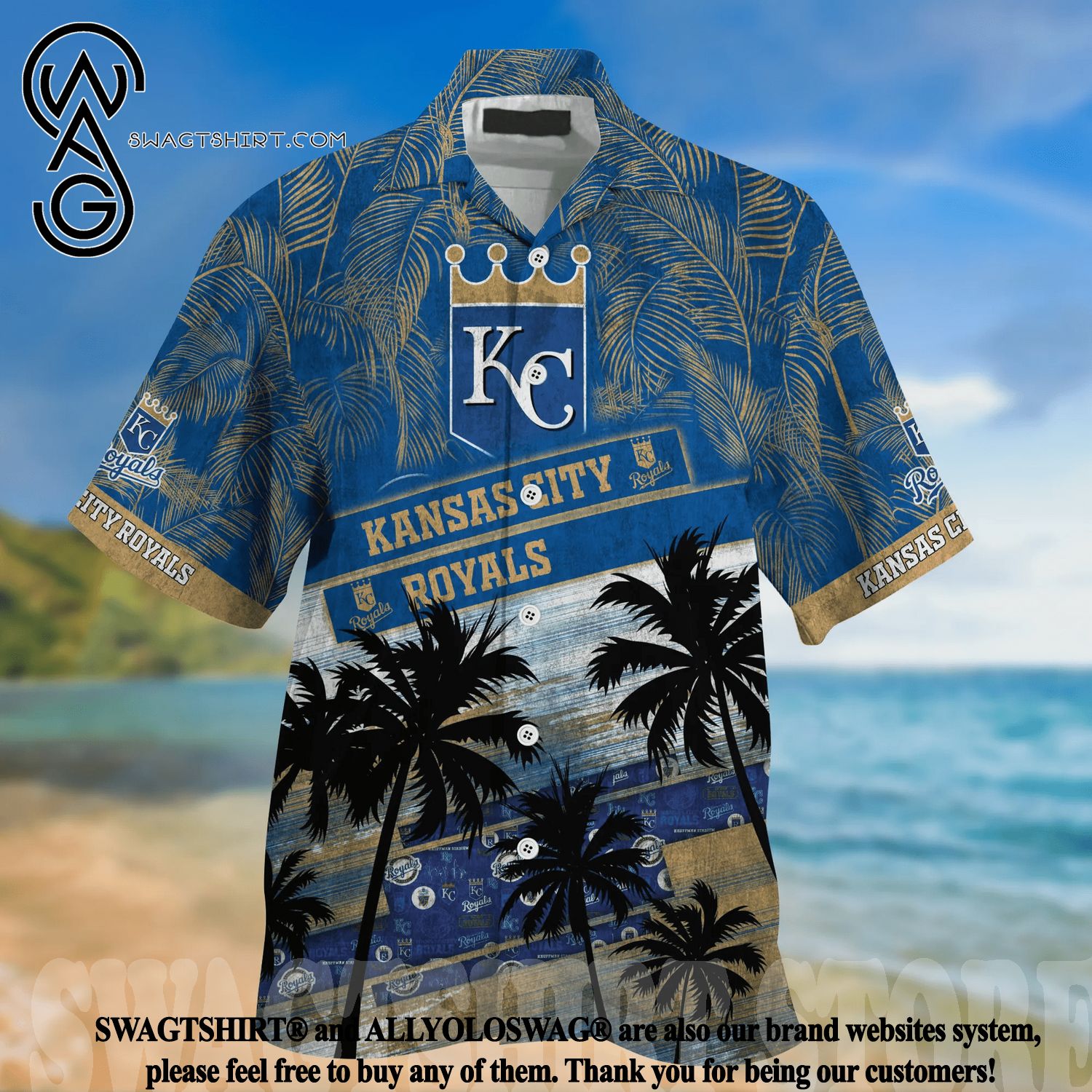 MLB Kansas City Royals Grateful Dead Hawaiian Shirt