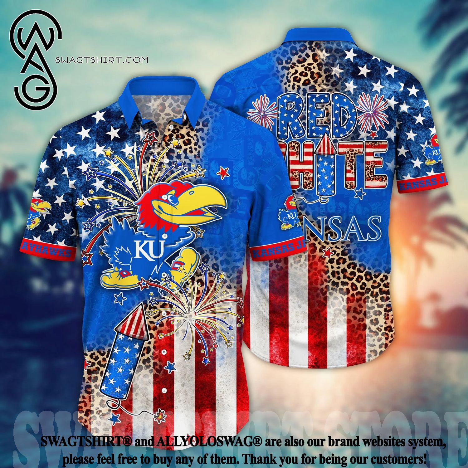 Los Angeles Rams NFL Hawaiian Shirt 4th Of July Independence Day