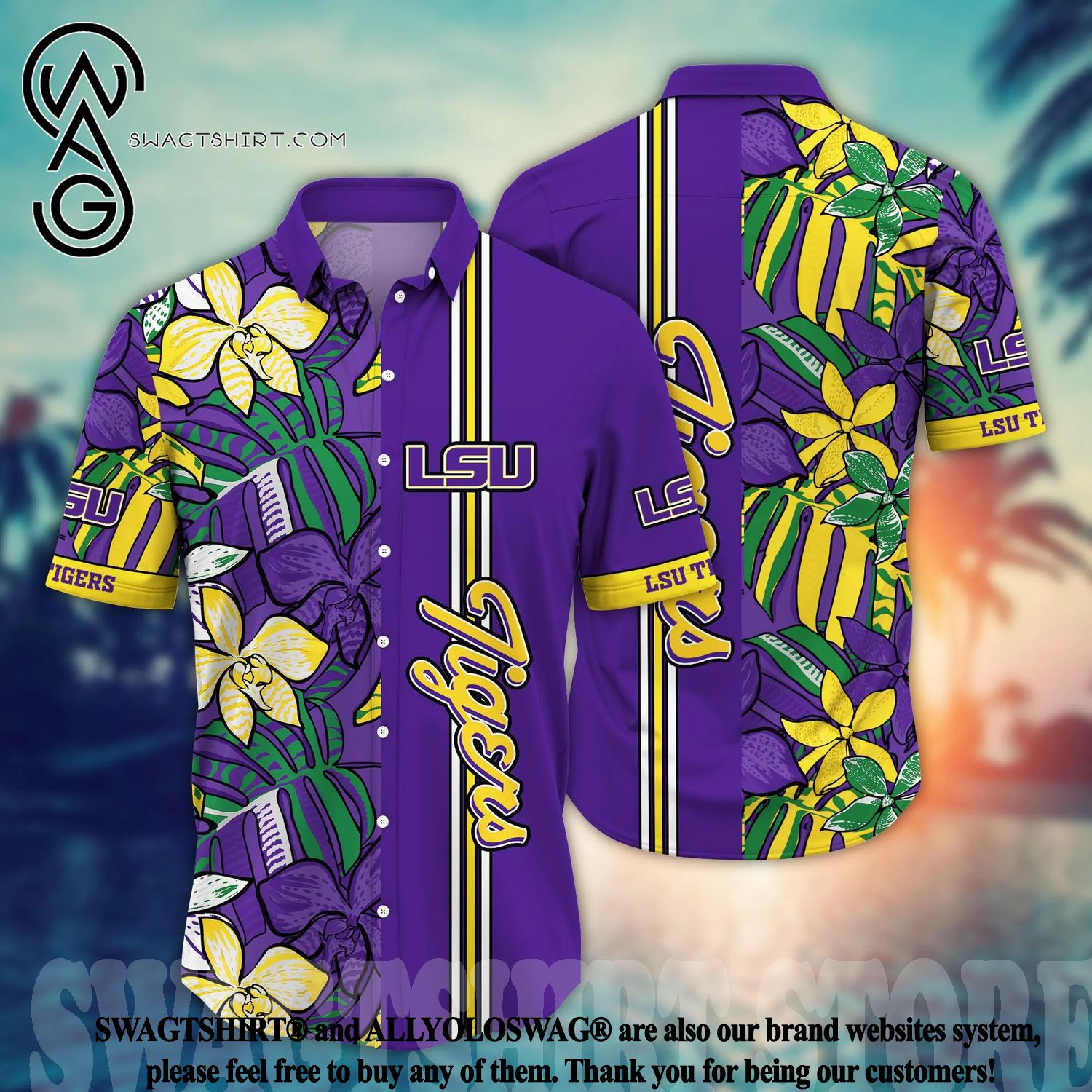 Lsu Tigers NCAA Flower Cheap Hawaiian Shirt 3D Shirt, Lsu Tigers