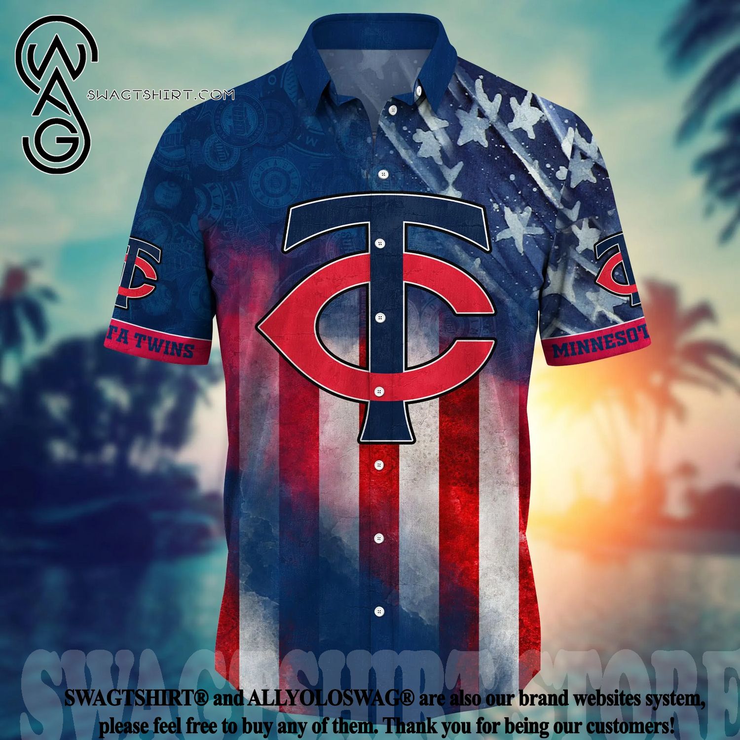 Minnesota Twins Major League Baseball 3D Print Hawaiian Shirt Personalized  - Freedomdesign