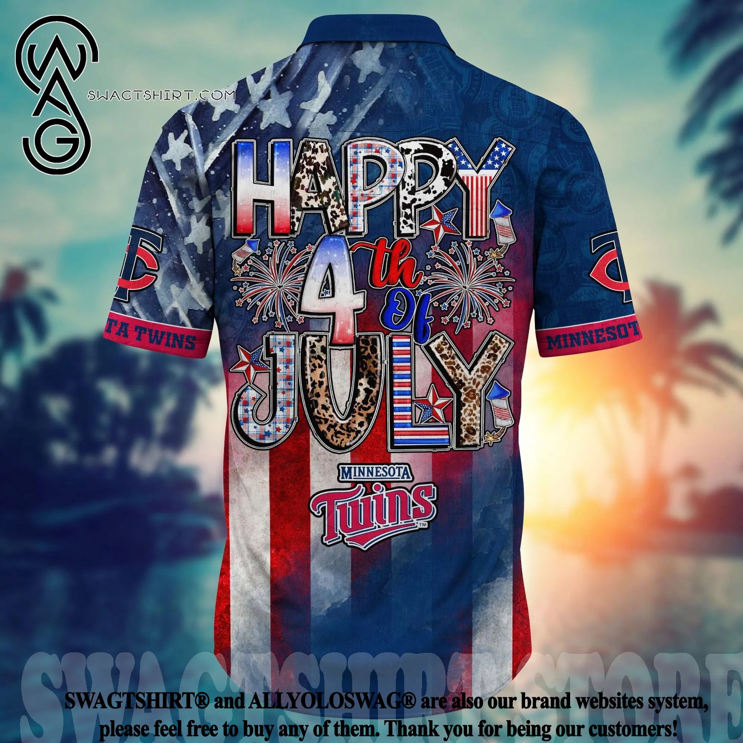 Best Selling Product] Washington Nationals MLB Independence Day Unisex All  Over Print Hawaiian Shirt