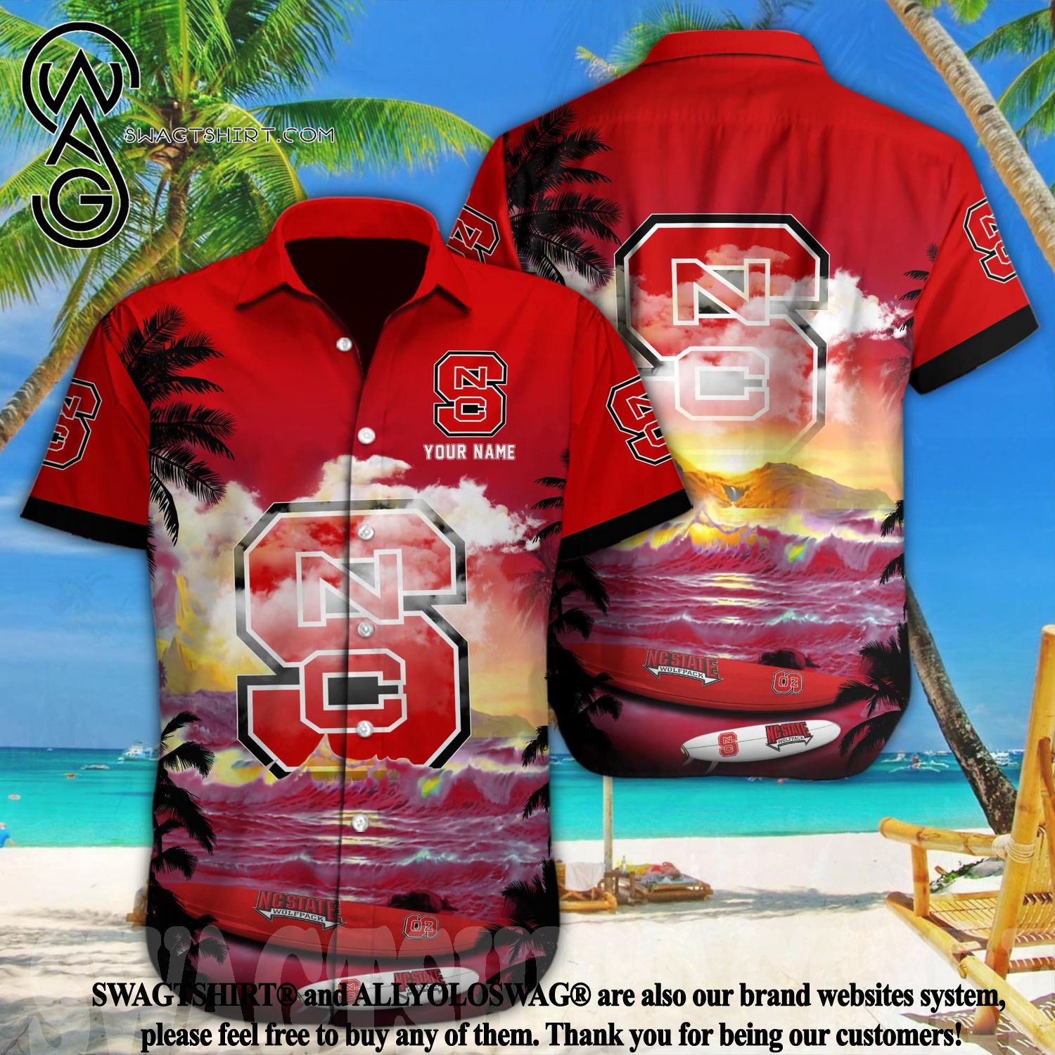 NCAA Nc State Wolfpack Flower Cheap Hawaiian Shirt 3D Shirt, Nc