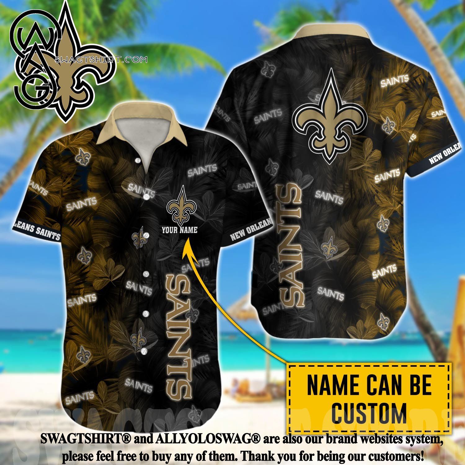 New Orleans Saints NFL Custom Name Hawaiian Shirt For Men And Women Special  Gift For True Fans - Freedomdesign