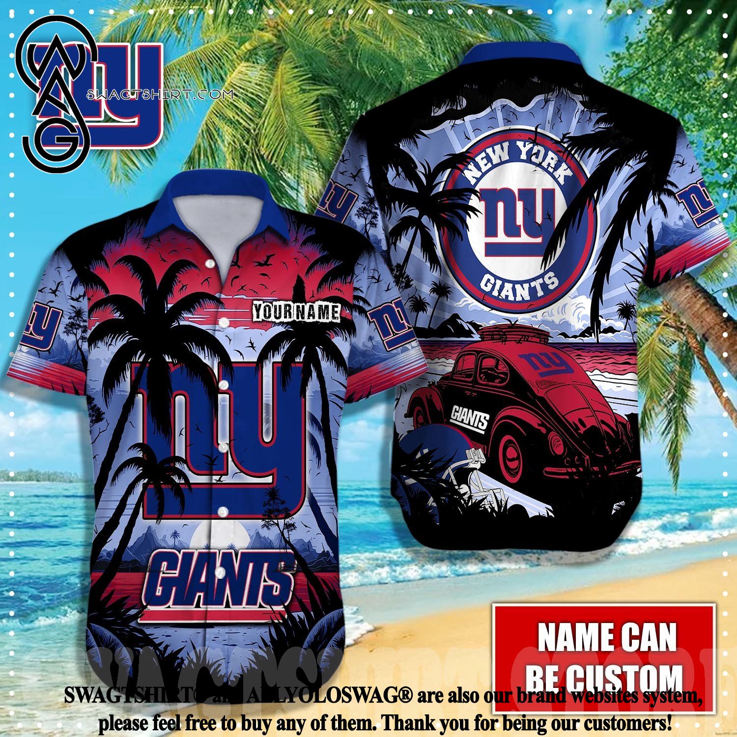 Custom NY Giants Hawaiian Shirt Fan Favorite New York Giants Gift -  Personalized Gifts: Family, Sports, Occasions, Trending