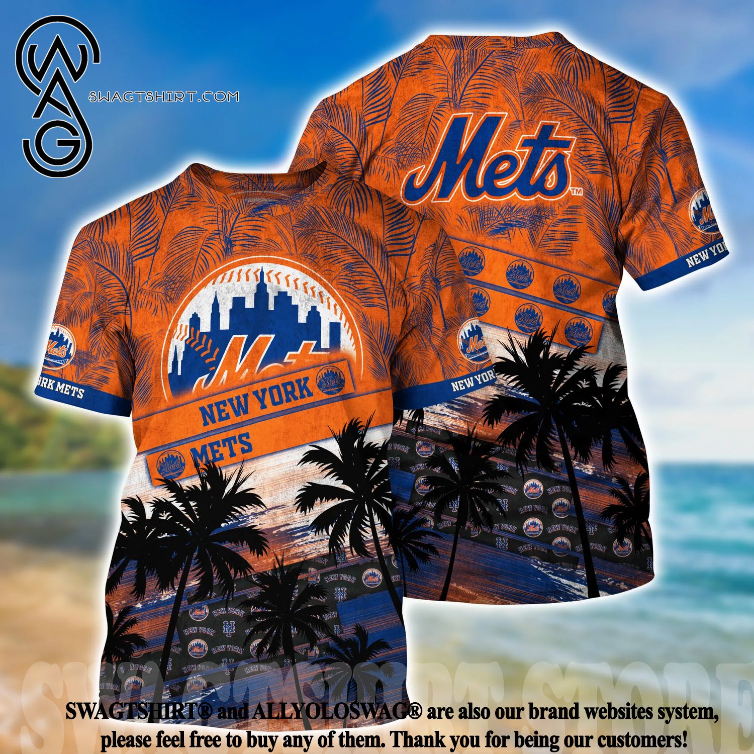 New York Mets MLB Palm tree Hawaiian Shirt - LIMITED EDITION