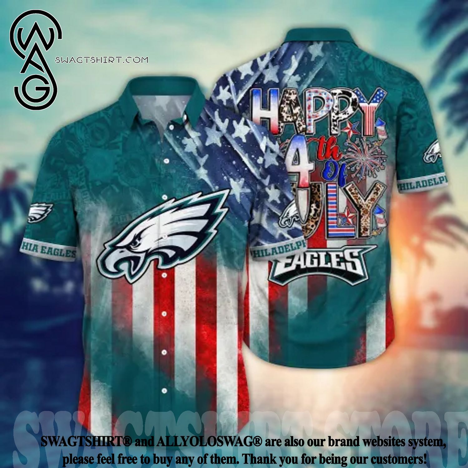 Grateful Dead NFL Philadelphia Eagles Hawaiian Shirt For Football Fans