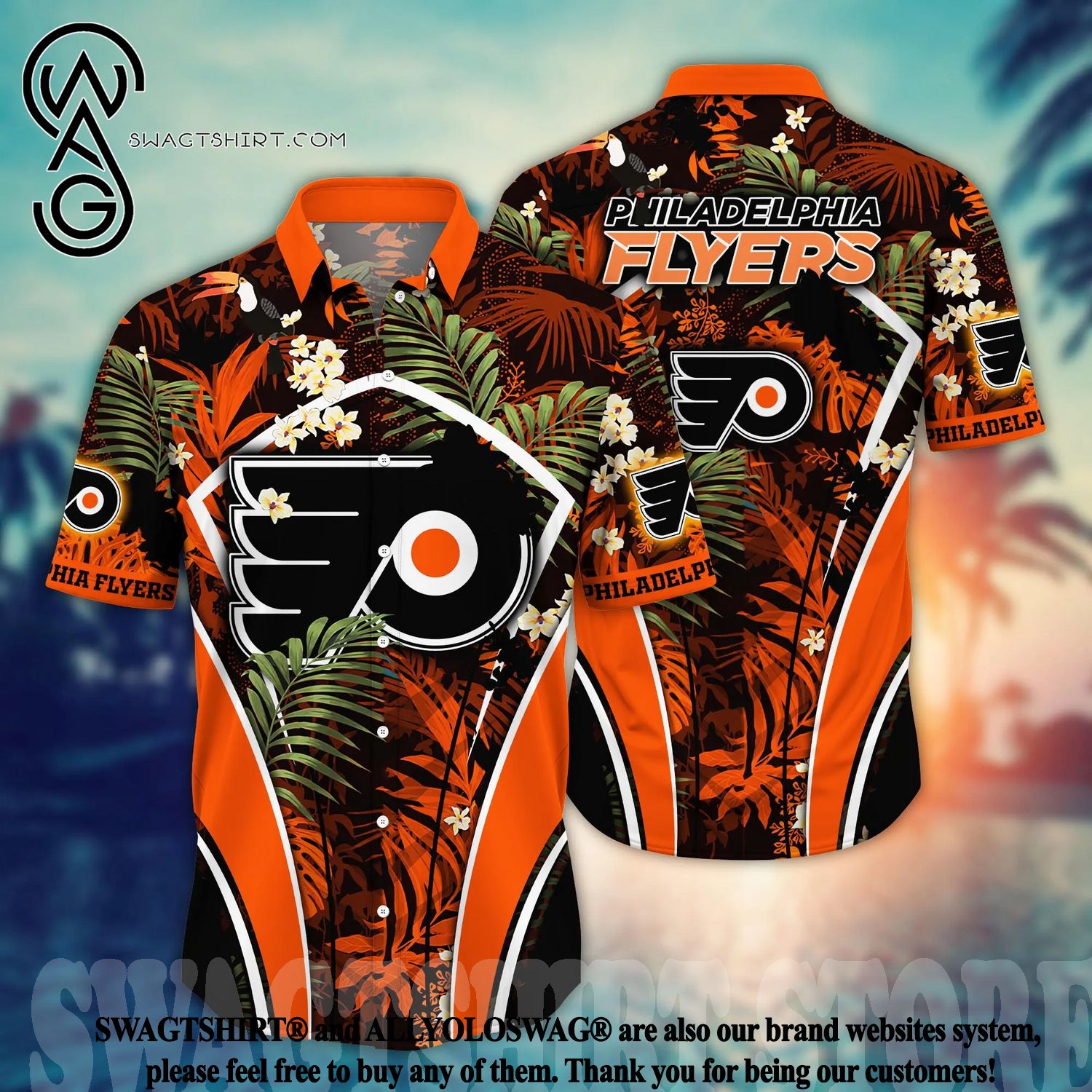 LIMITED] Philadelphia Flyers NHL Hawaiian Shirt And Shorts, New Collection  For This Summer Limited Edition