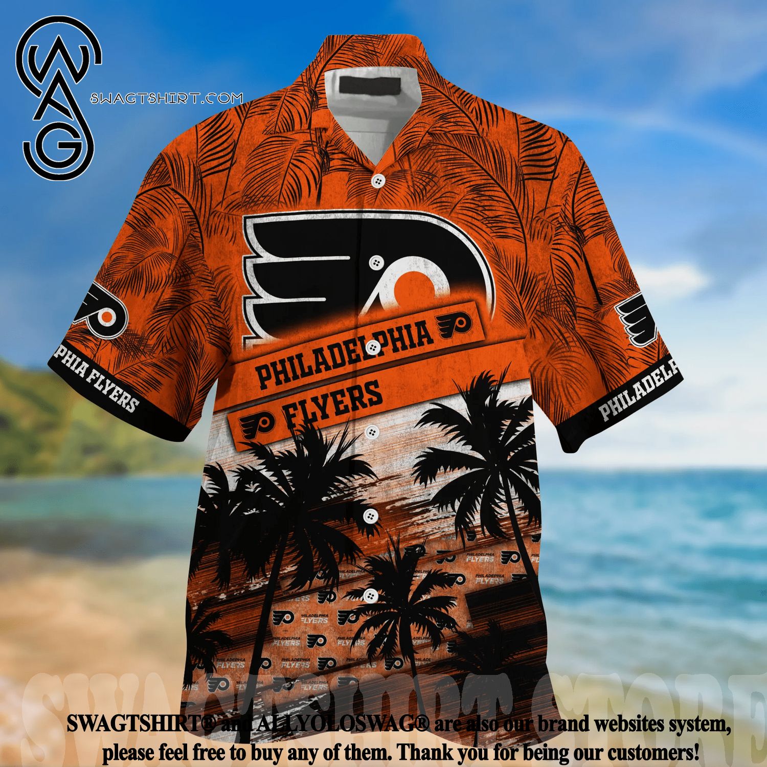 LIMITED] Philadelphia Flyers NHL Hawaiian Shirt And Shorts