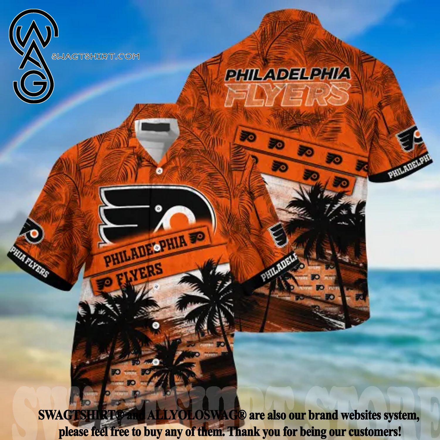 Personalized NHL Philadelphia Flyers Grateful Dead Design Shirt 3D