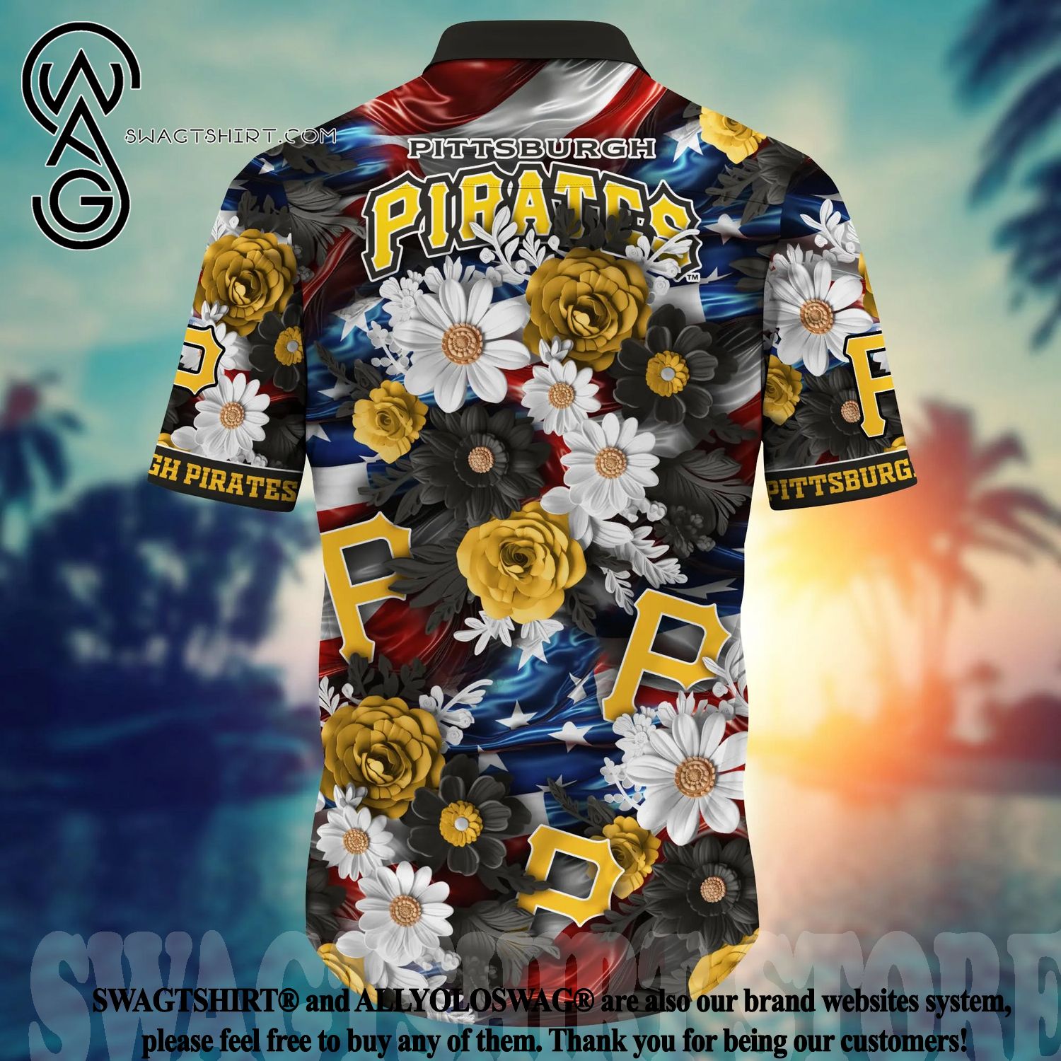 Pittsburgh Pirates MLB Hawaiian Shirt 4th Of July Independence Day