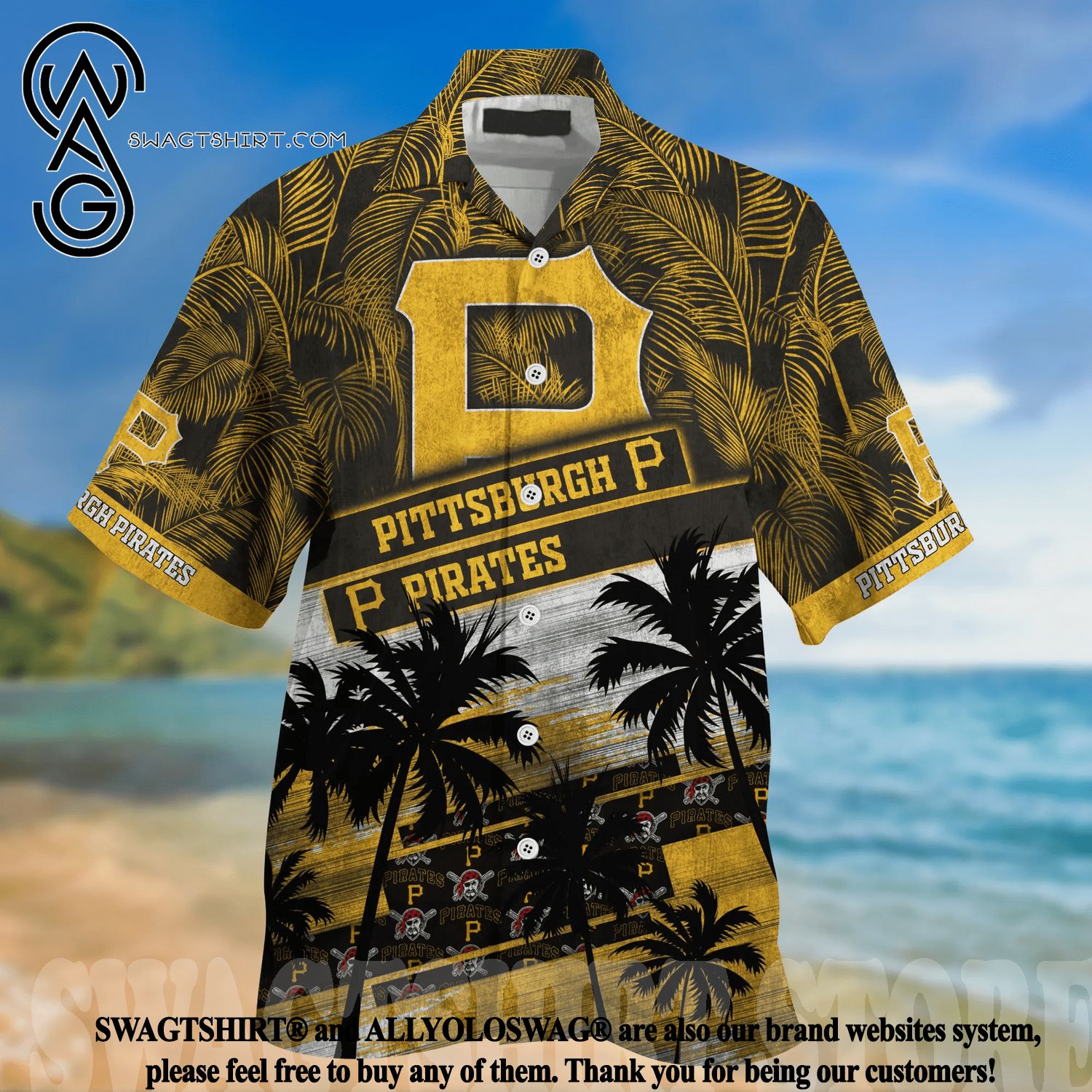 The best selling] Pittsburgh Pirates MLB Flower Tropical Full Printing Hawaiian  Shirt