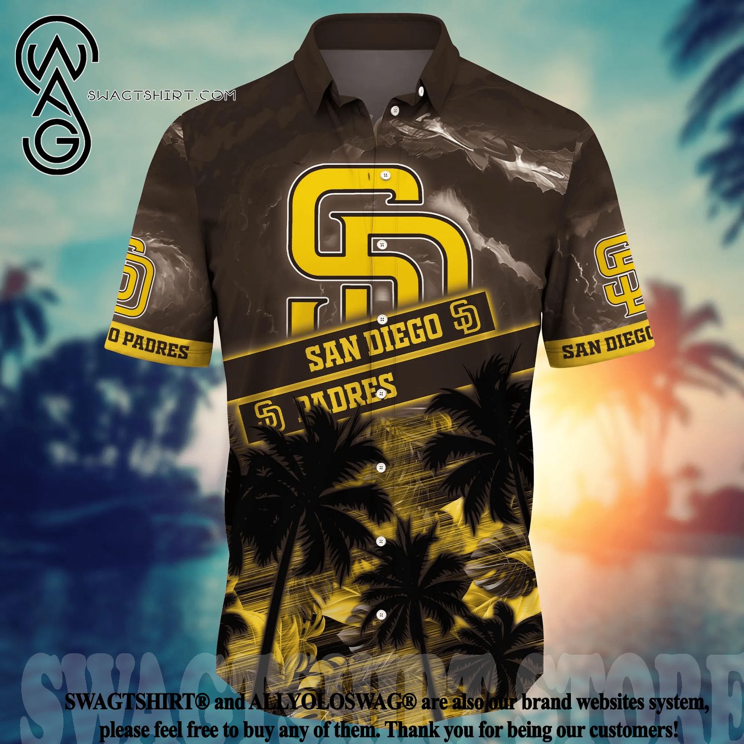 San Diego Padres MLB Flower 3D Hawaiian Shirt Trending For This Summer  Customize Shirt - T-shirts Low Price