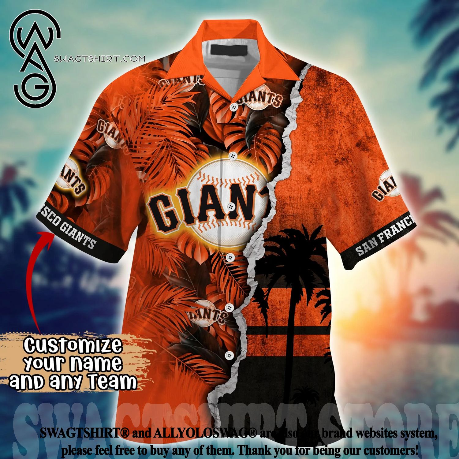 San Francisco Giants MLB Flower Full Print 3D Hawaiian Shirt - Limotees