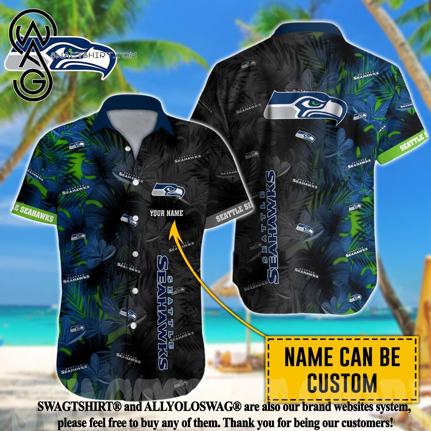 Seattle Seahawks NFL-Hawaii Shirt Short Style Hot Trending Summer-Hawaiian  NF