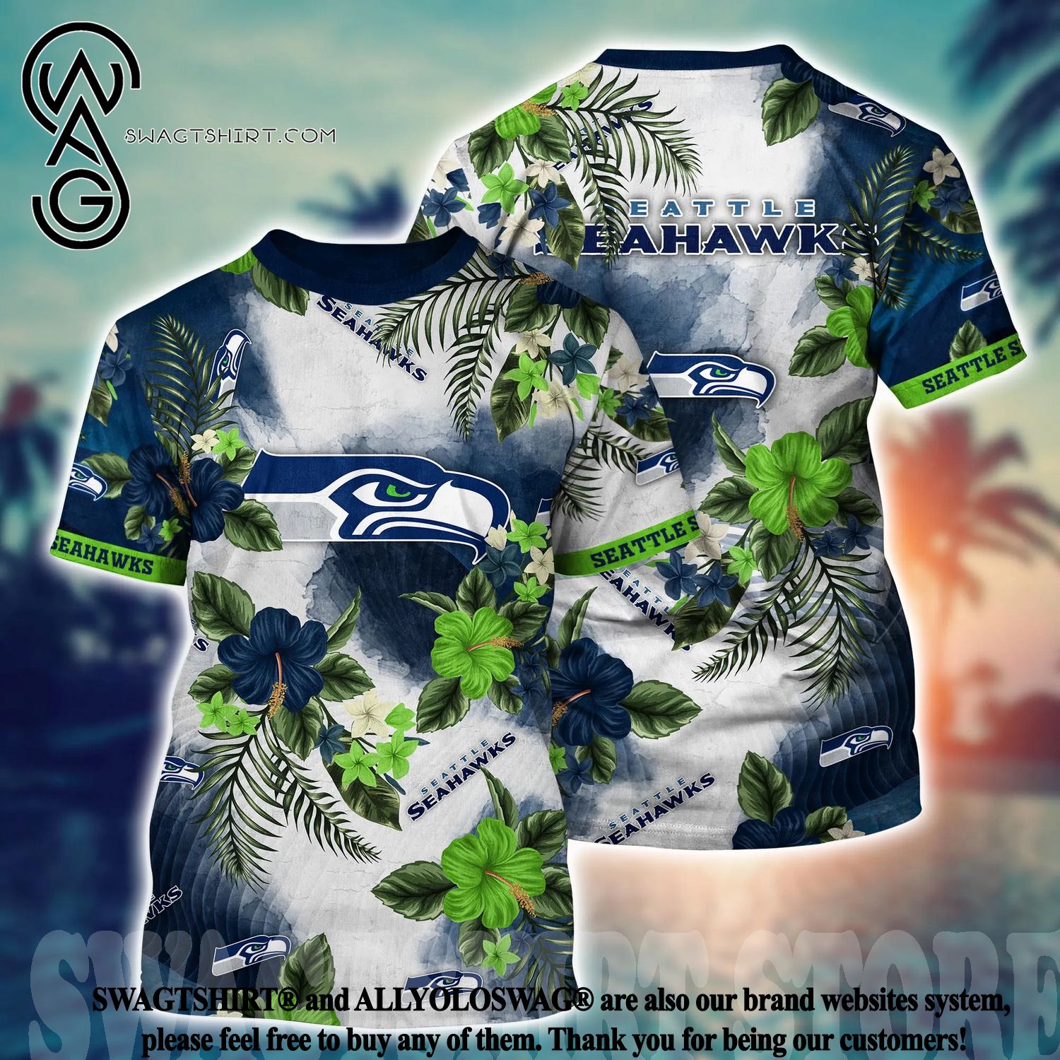 Seattle Seahawks NFL Hawaiian Shirt Style Vintage Summer Beach