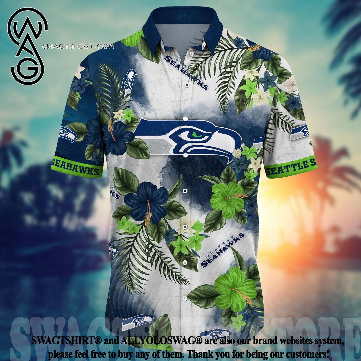 LIMITED] Seattle Seahawks NFL-Summer Hawaiian Shirt And Shorts