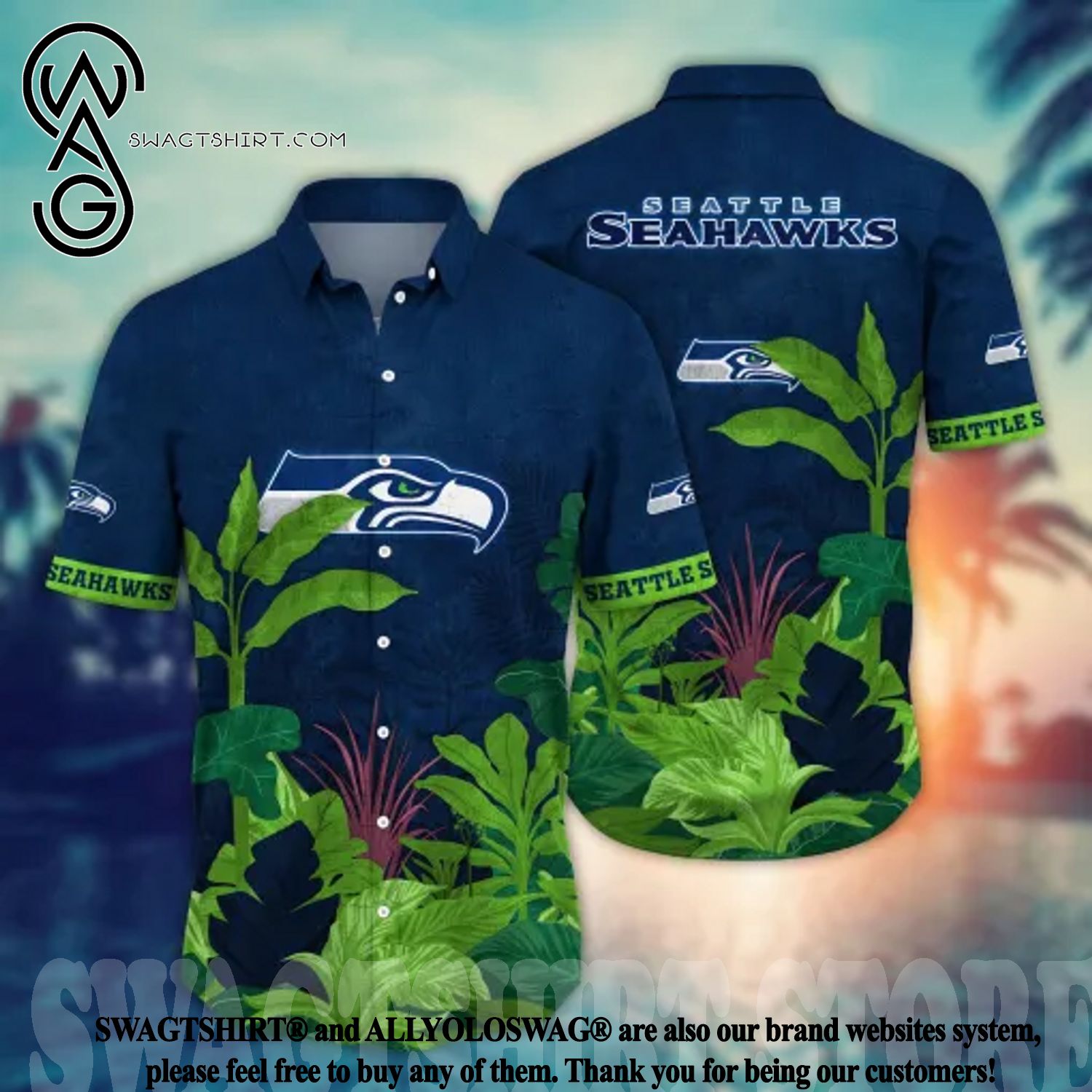 Seattle Seahawks NFL Hawaiian Shirt Style Vintage Summer Beach