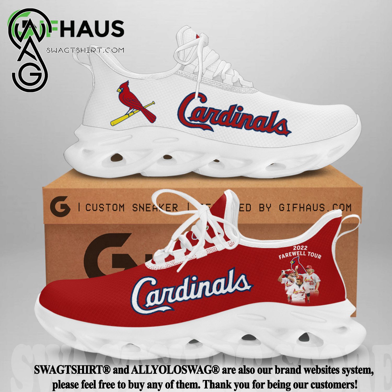 St. Louis Cardinals Personalized Max Soul Shoes