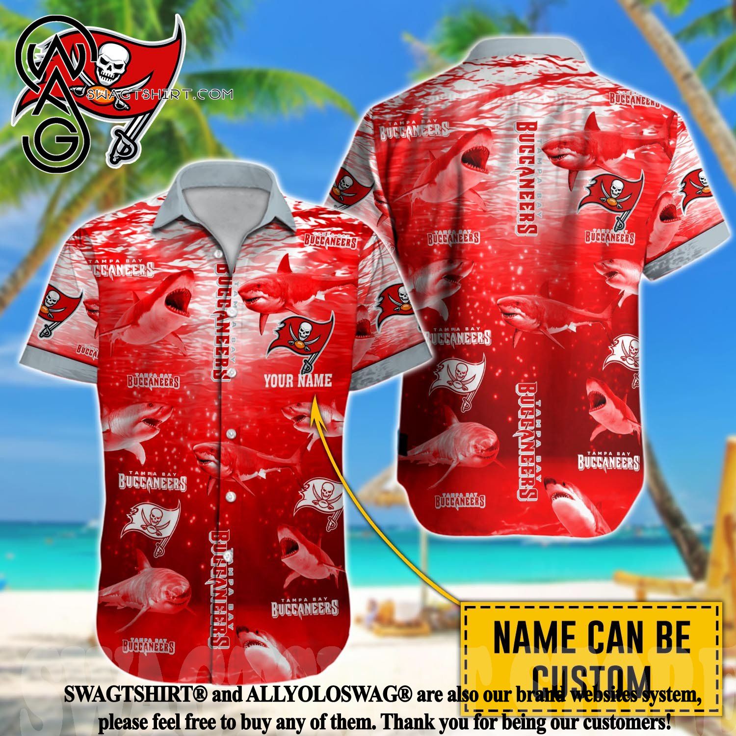 Tampa Bay Buccaneers NFL Hawaiian shirt Groot Funny Color Custom