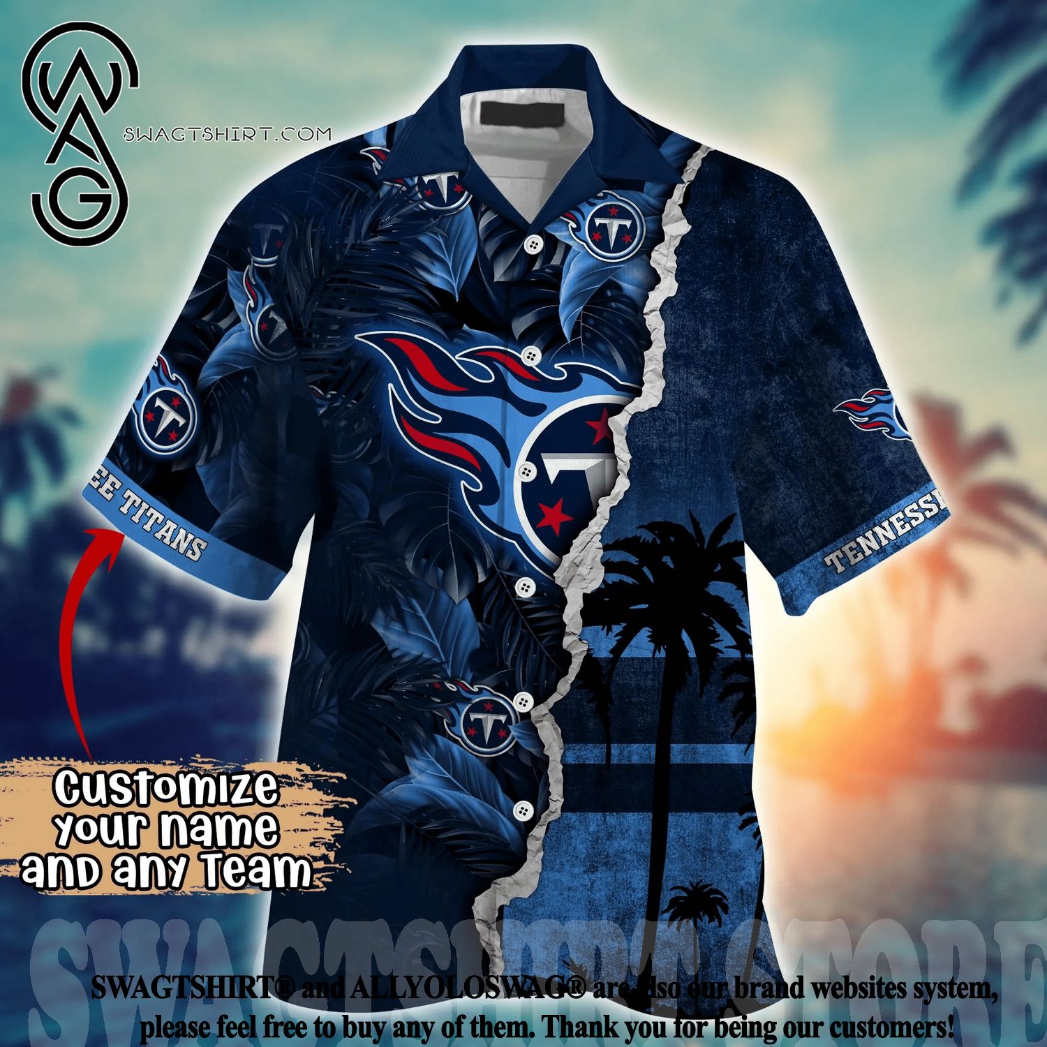 Tennessee Titans NFL For Sports Fan Classic Hawaiian Beach Shirt