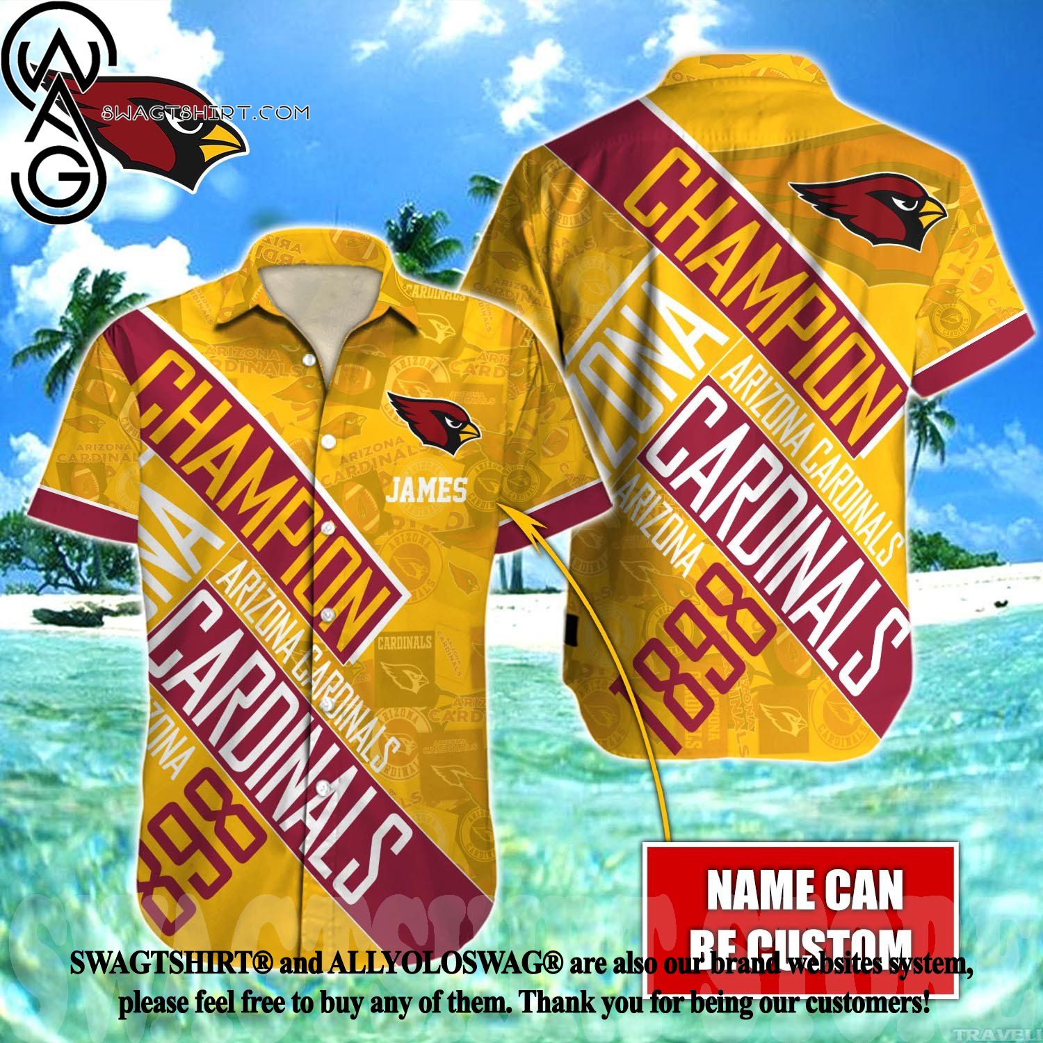 Top-selling Item] Arizona Cardinals Grateful Dead Summer Vibe Hawaiian Shirt