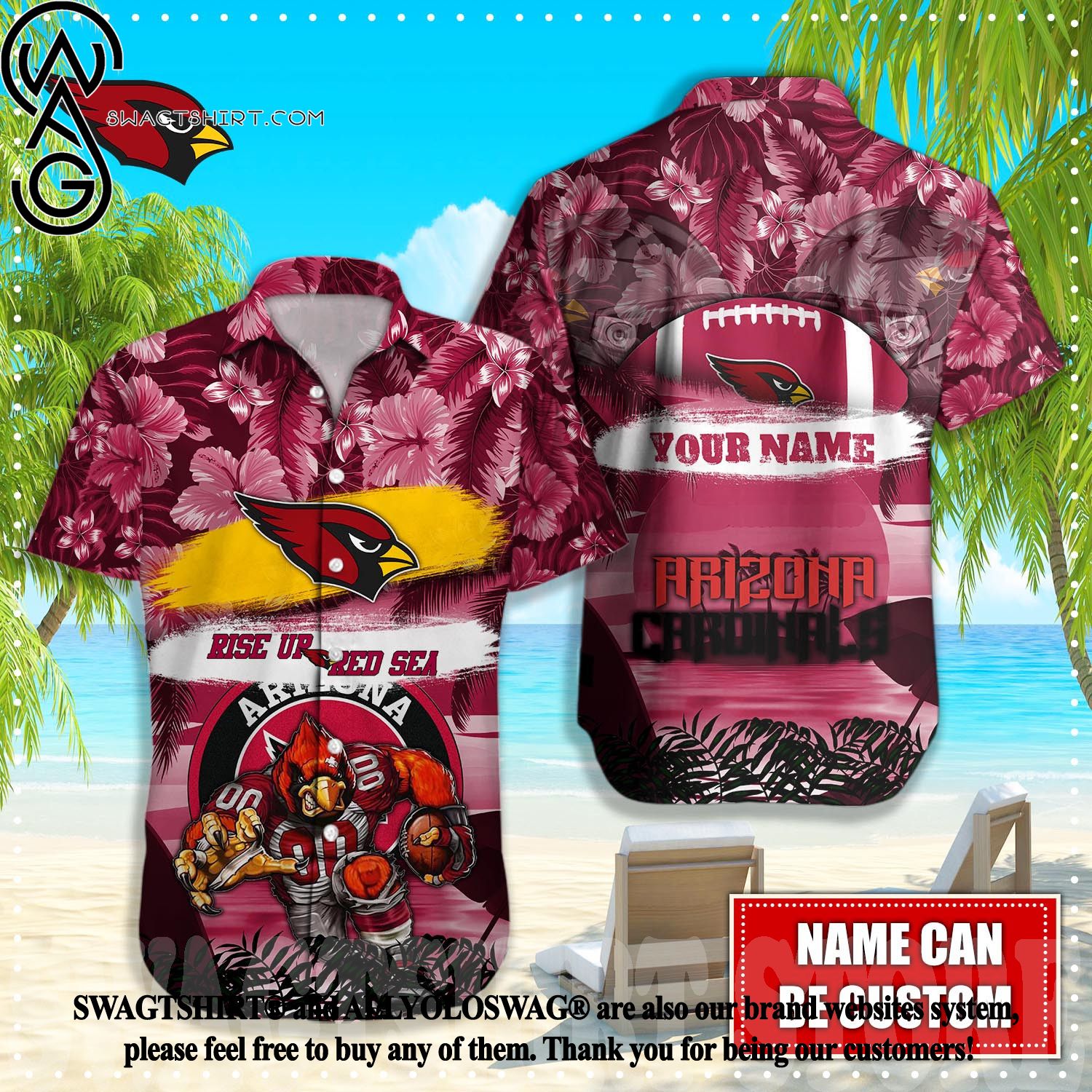 Nfl Arizona Cardinals Hawaiian Shirt Style Summer Men And Women For Fans -  Banantees