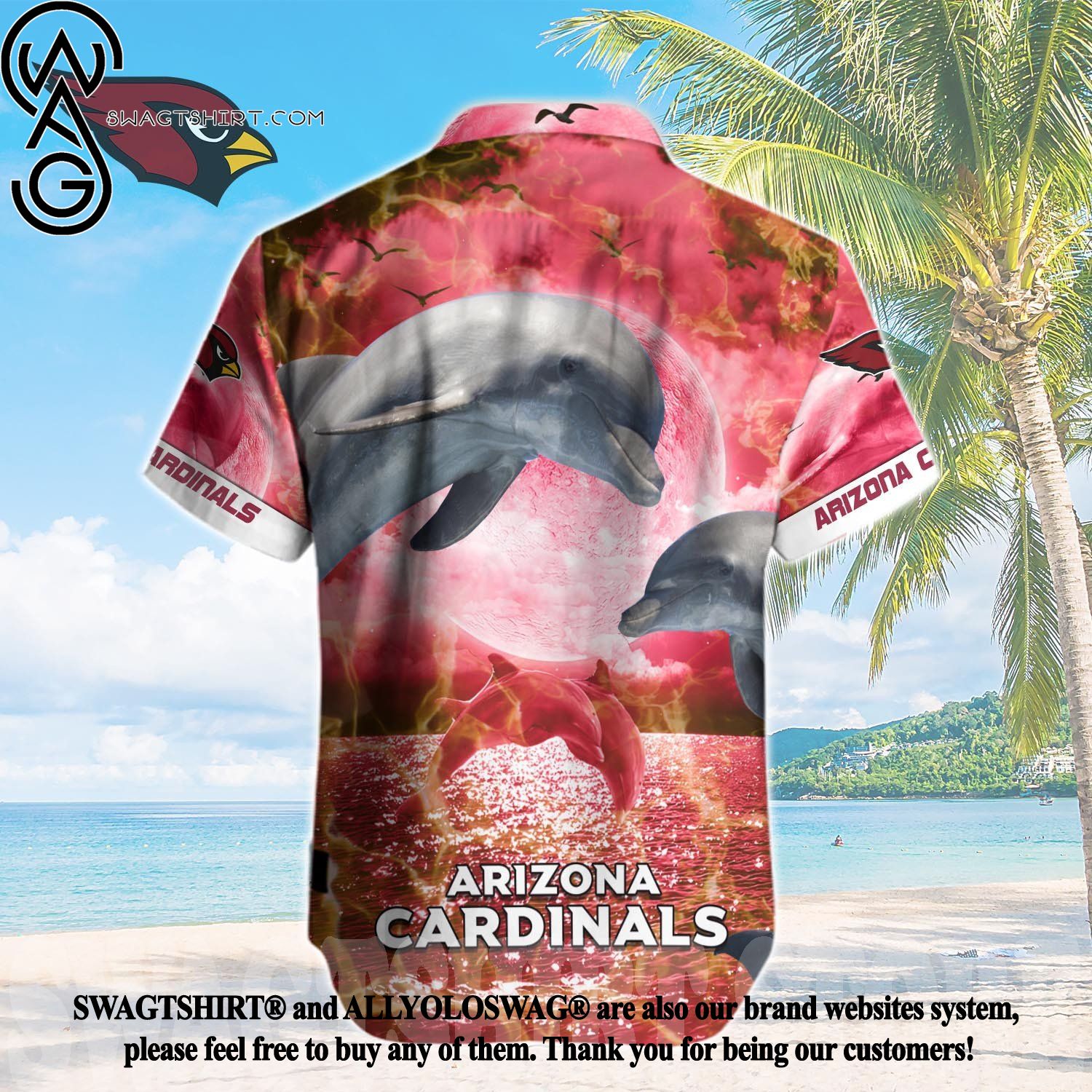 Arizona Cardinals Stars Night Custom Name 3D Hawaiian Shirts For Fans -  Banantees