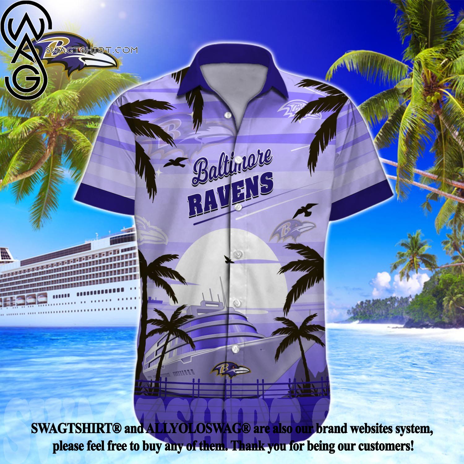 Baltimore Ravens NFL Flower Hawaiian Shirt Summer Football Best Idea For  Real Fans - Freedomdesign