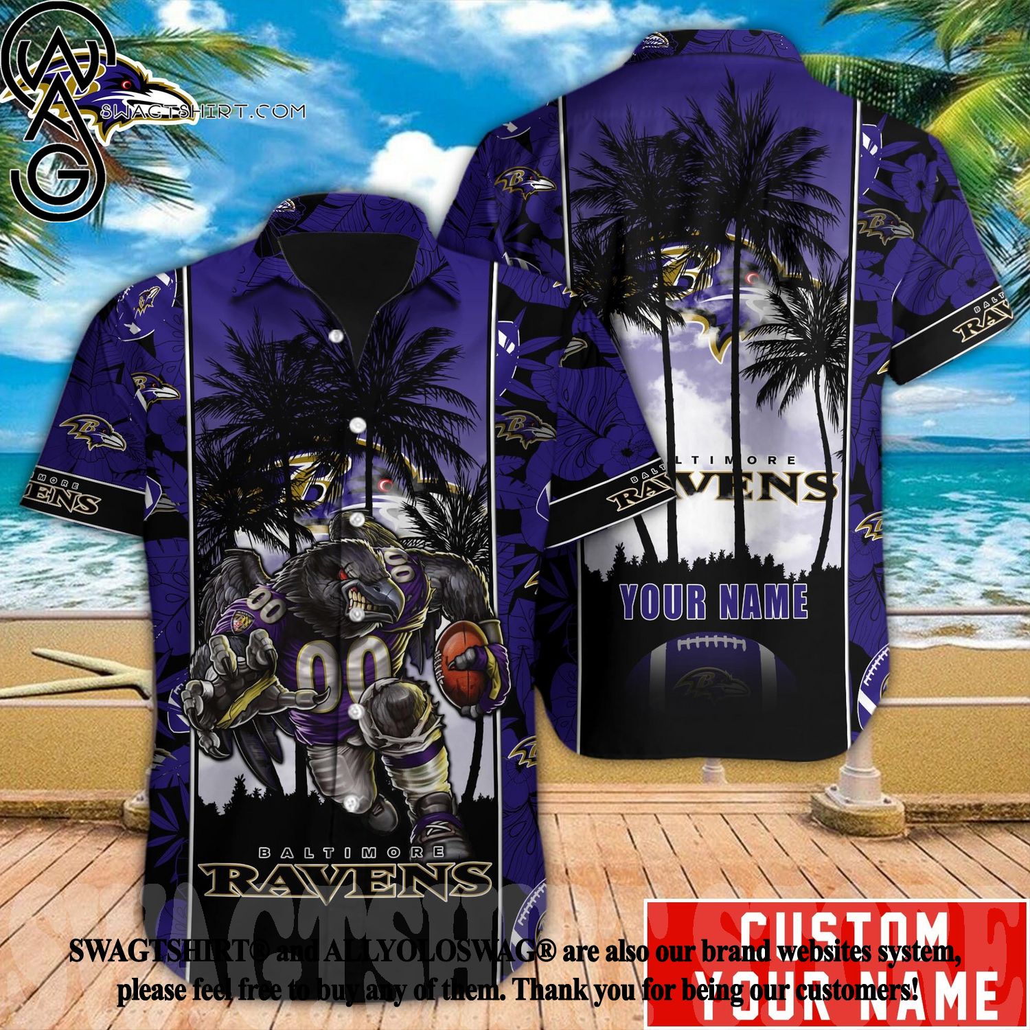 Baltimore Ravens NFL Hawaiian Shirt Star Pattern Best Trend Summer