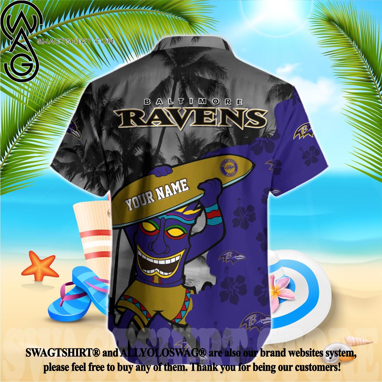 Baltimore Ravens NFL Hawaiian Shirt And Shorts For Men Women Best Gift For  Real Fans - Freedomdesign