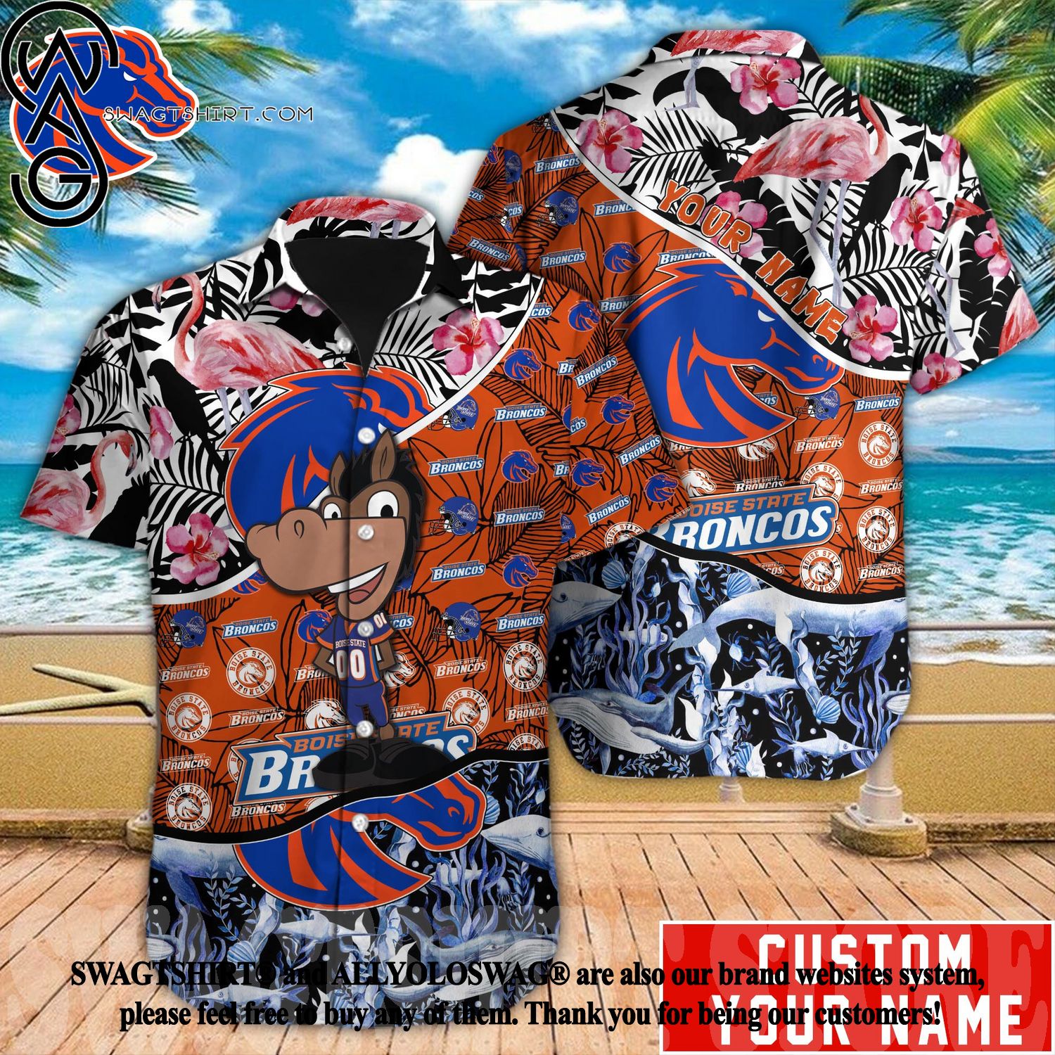 Top-selling item] Boise State Broncos NCAA Summer Holiday Hawaiian Shirt