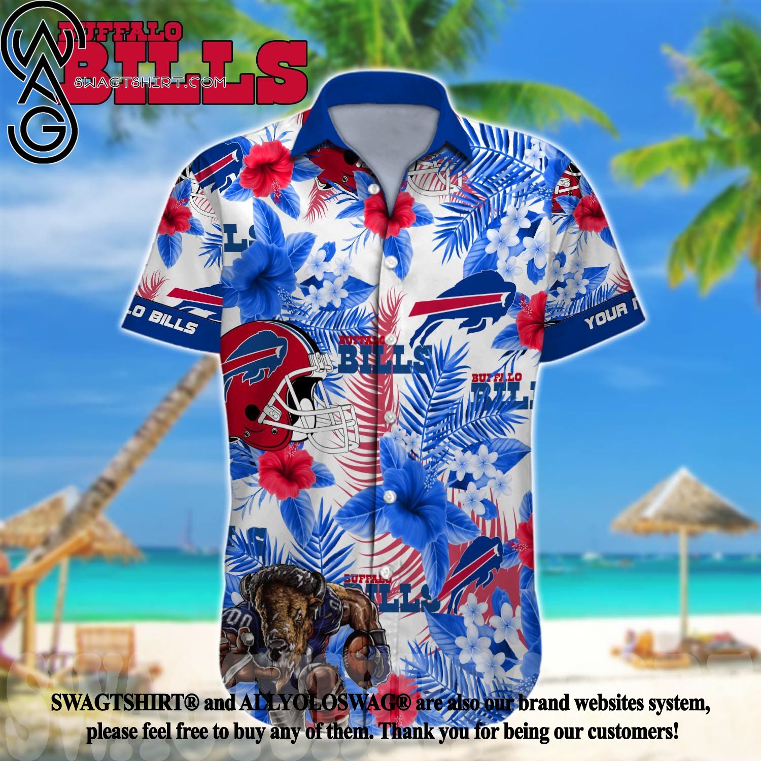 Top-selling item] Floral buffalo bills nfl summer vacation hawaiian shirt