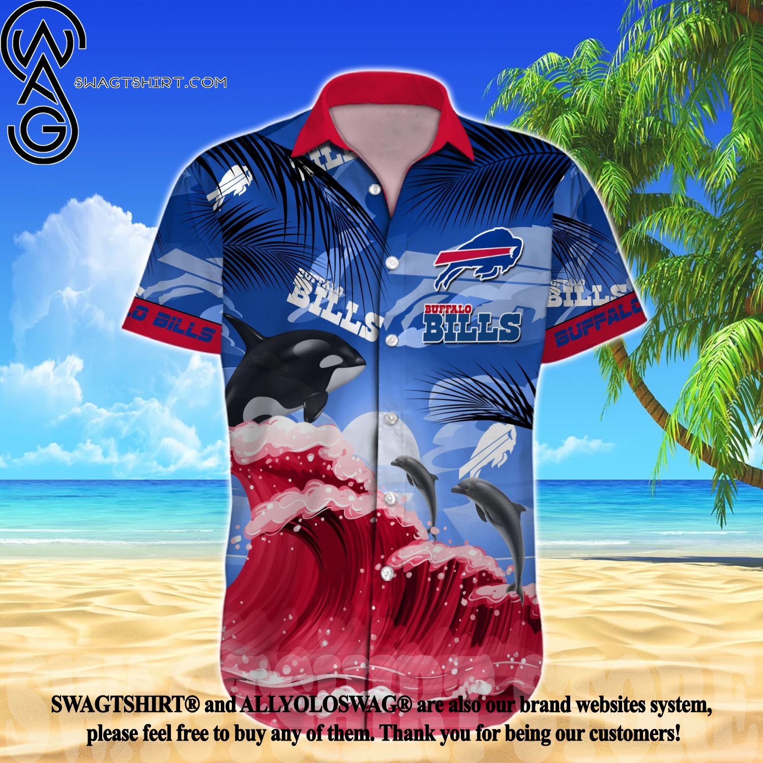 Iron Maiden Buffalo Bills Hawaiian Shirt