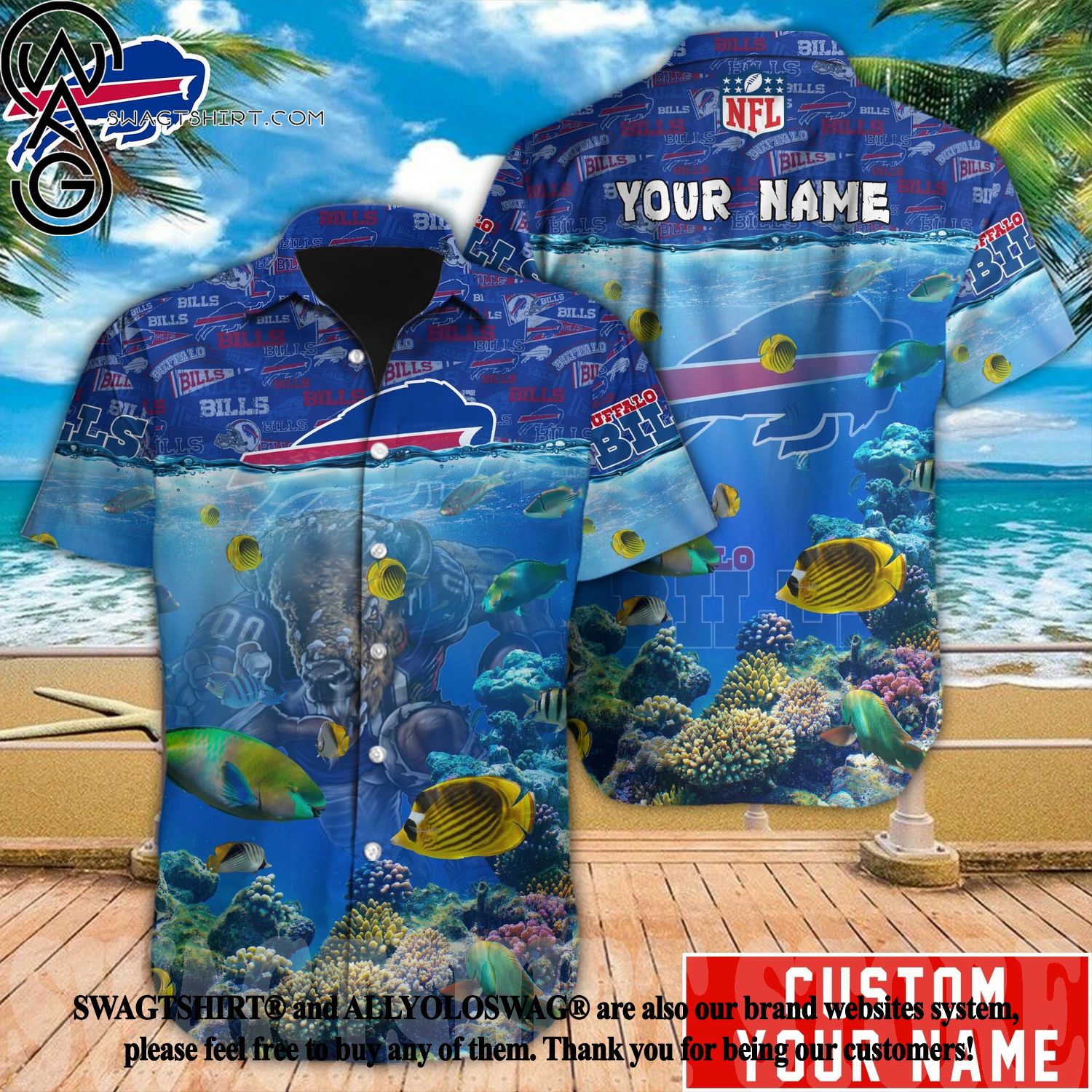 Amazing Buffalo Bills Football All Over Prints Hawaiian Shirt