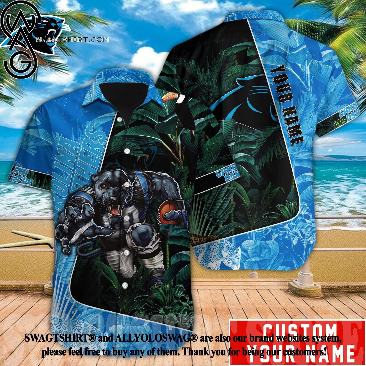 Carolina Panthers NFL Classic Full Print Summer Vibes Hawaiian Shirt -  Limotees