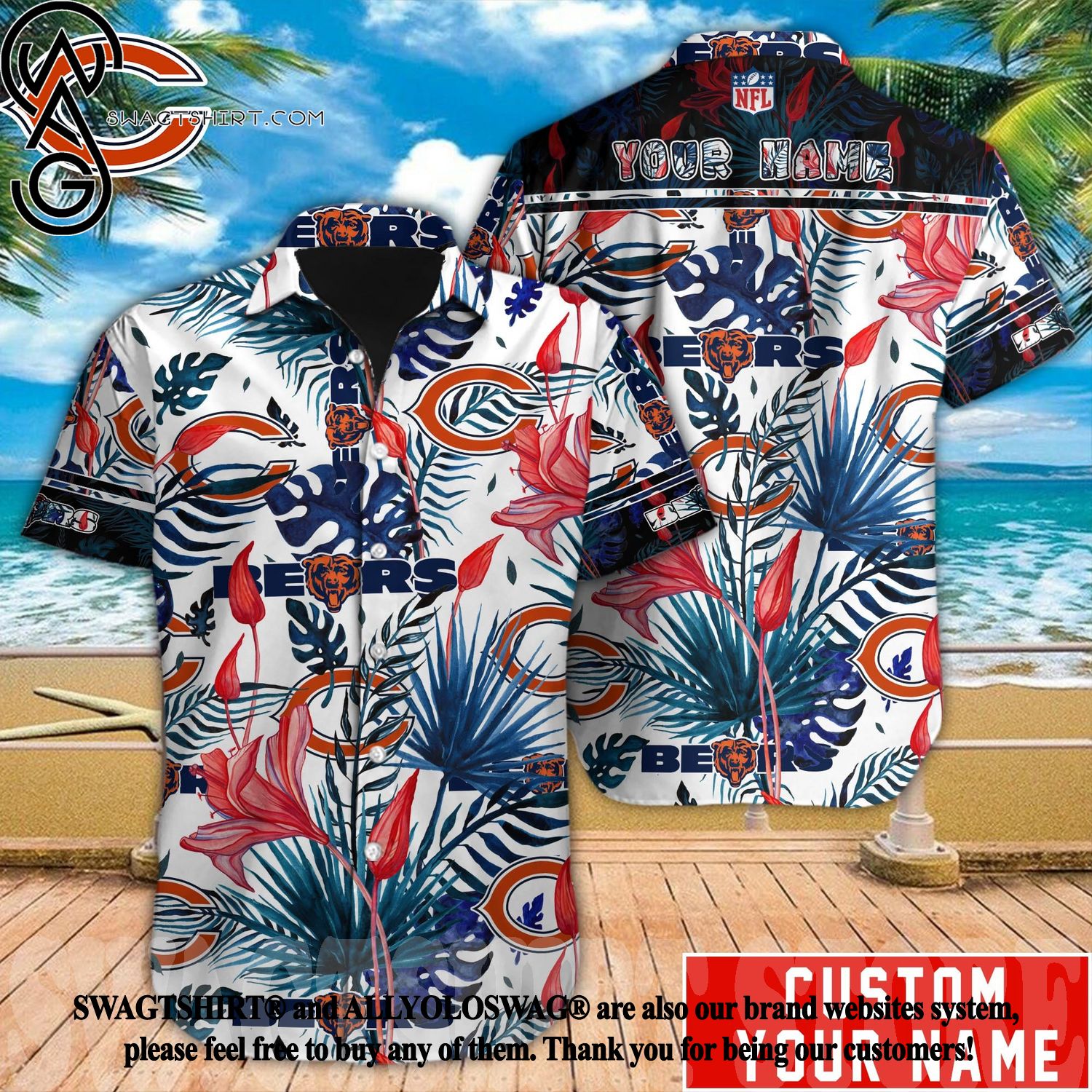 Chicago Bears Hawaiian Shirt