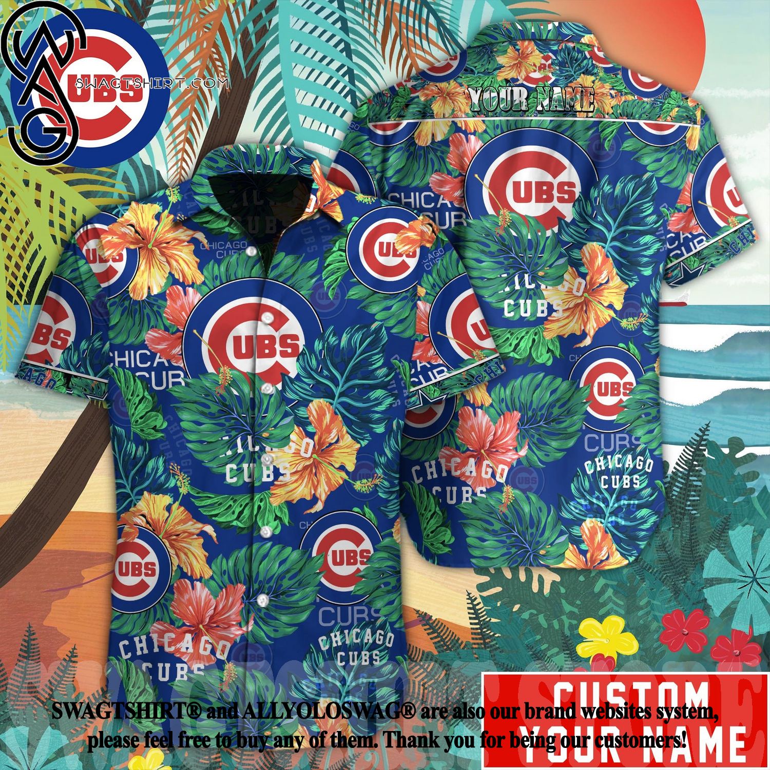 Chicago Cubs MLB For Sports Fan Full Print Hawaiian Shirt