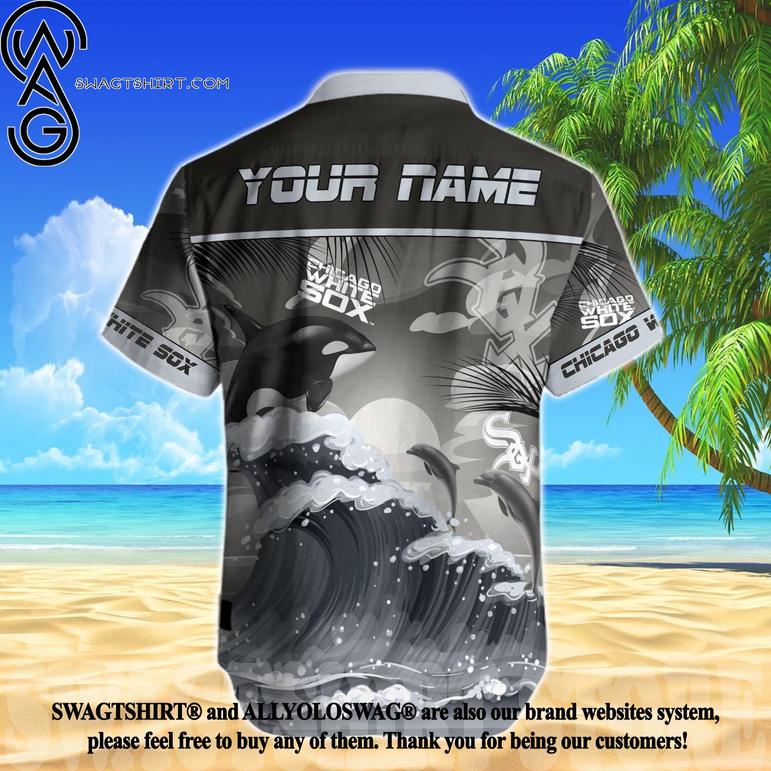 The best selling] Chicago White Sox MLB Full Printing Classic Hawaiian Shirt