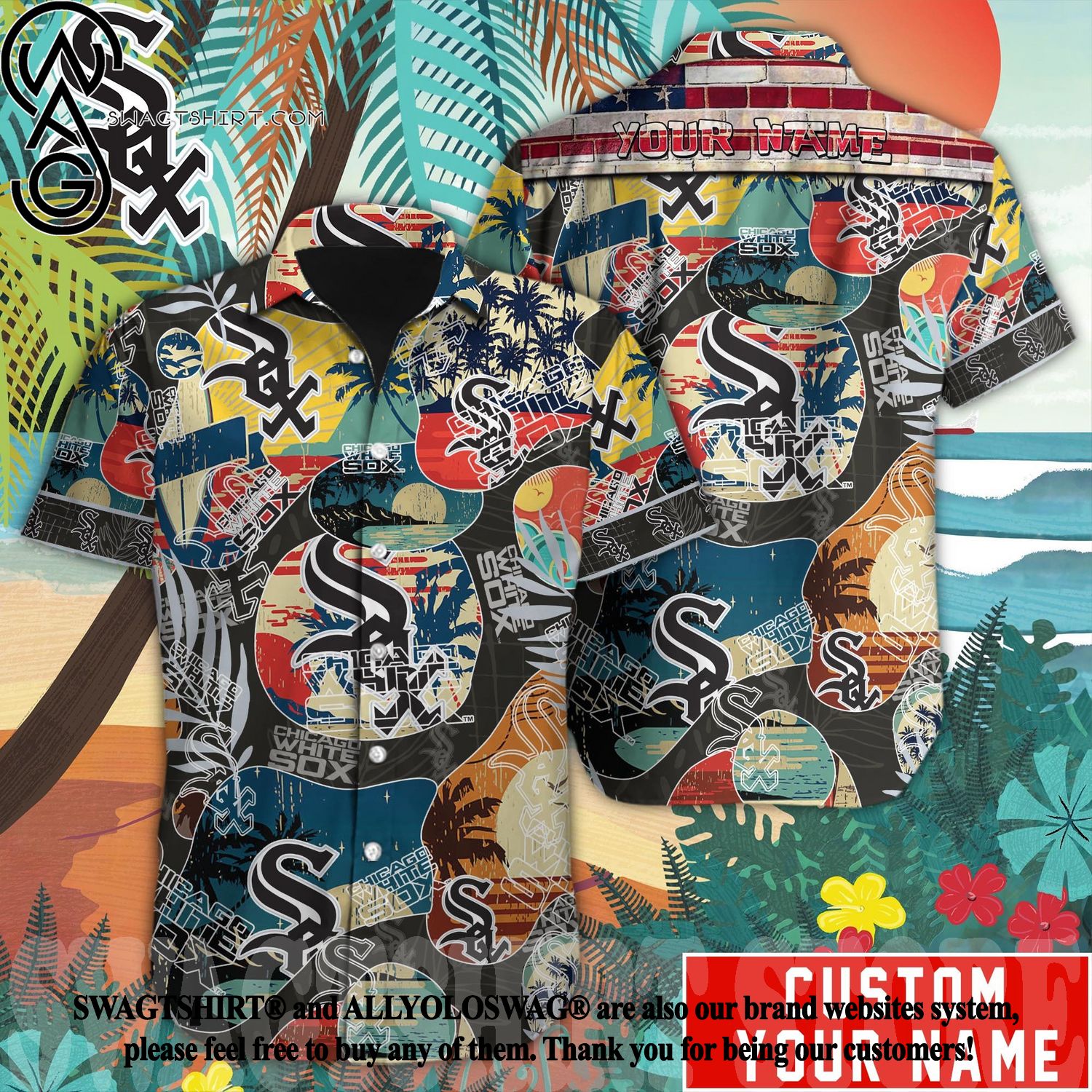 Chicago White Sox Major League Baseball 3d Print Hawaiian Shirt