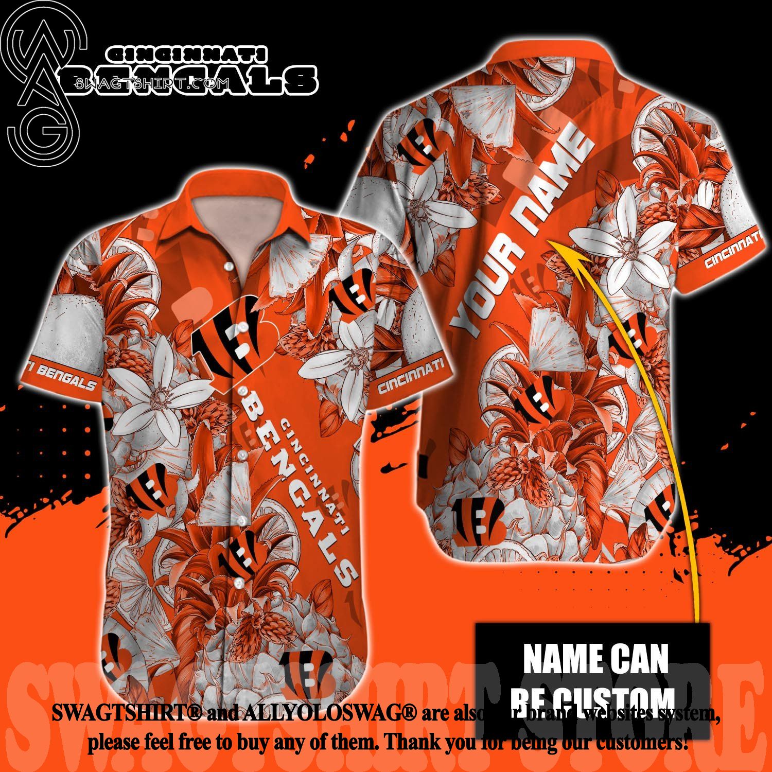 Cincinnati Bengals Hawaii Shirt For Men And Women Gift Hawaiian Shirt Fans  - Limotees