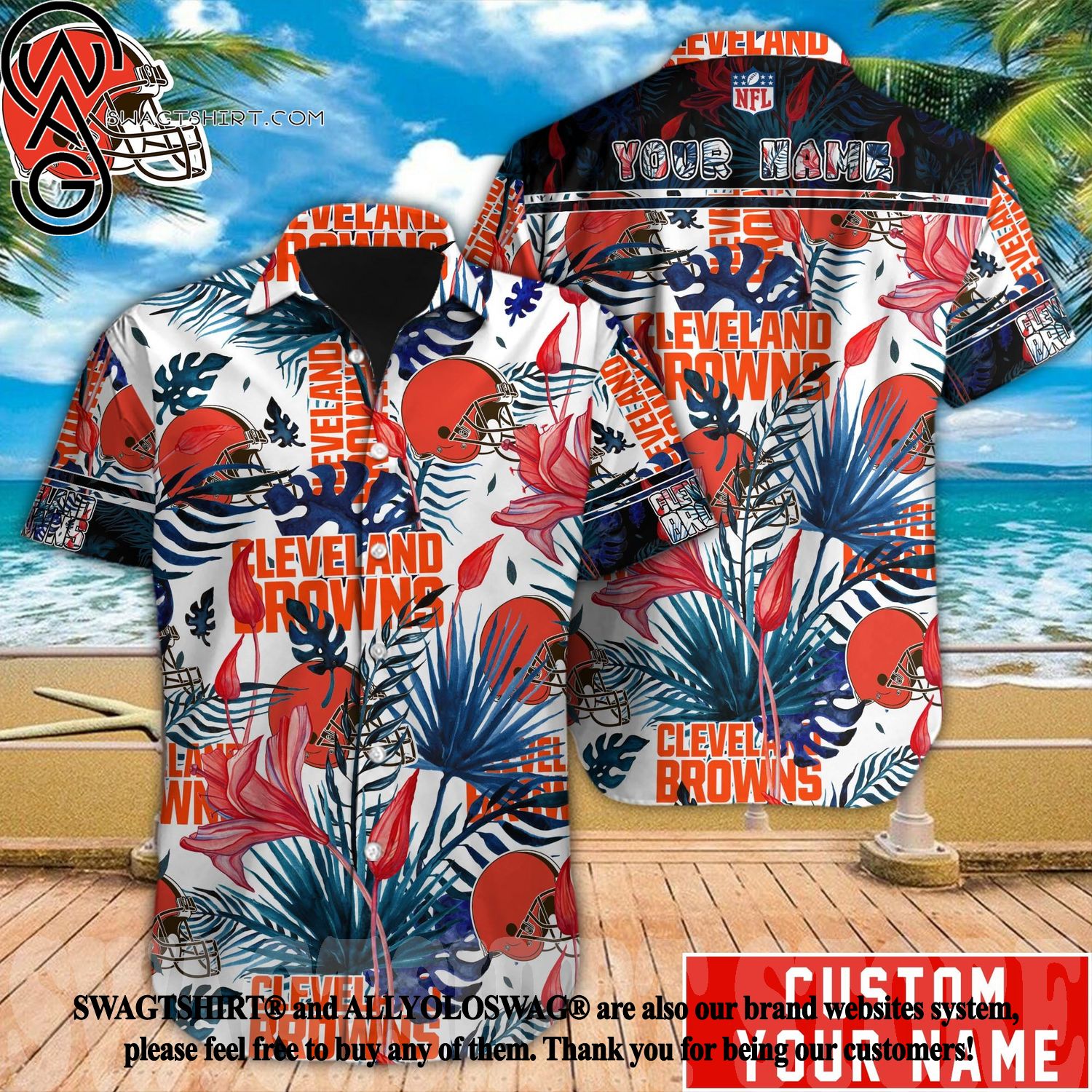 Best Selling Product] Cleveland Browns NFL For Sport Fan All Over Printed  Personalized Hawaii Shirt