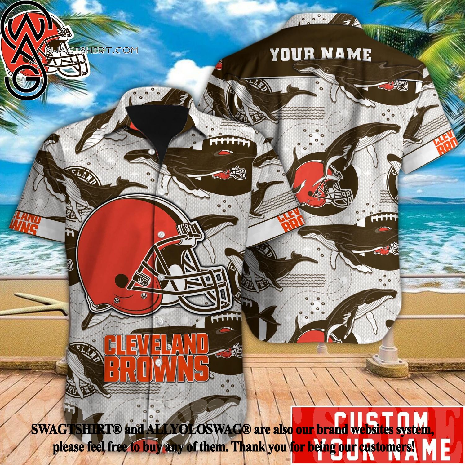 Best Selling Product] Cleveland Browns NFL For Sport Fan All Over Printed  Personalized Hawaii Shirt