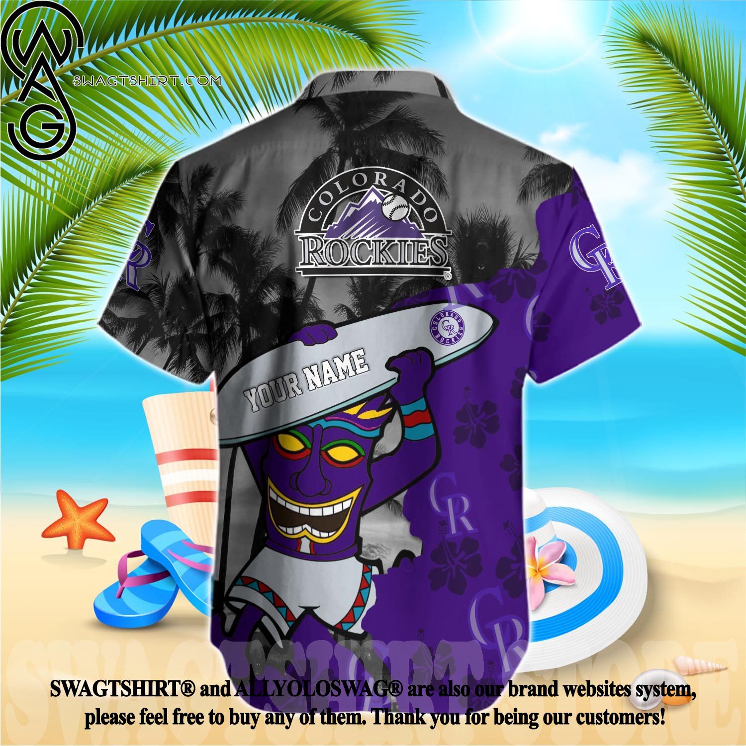 Best Selling Product] Colorado Rockies MLB 3D All Over Printed Hawaiian  Beach Shirt