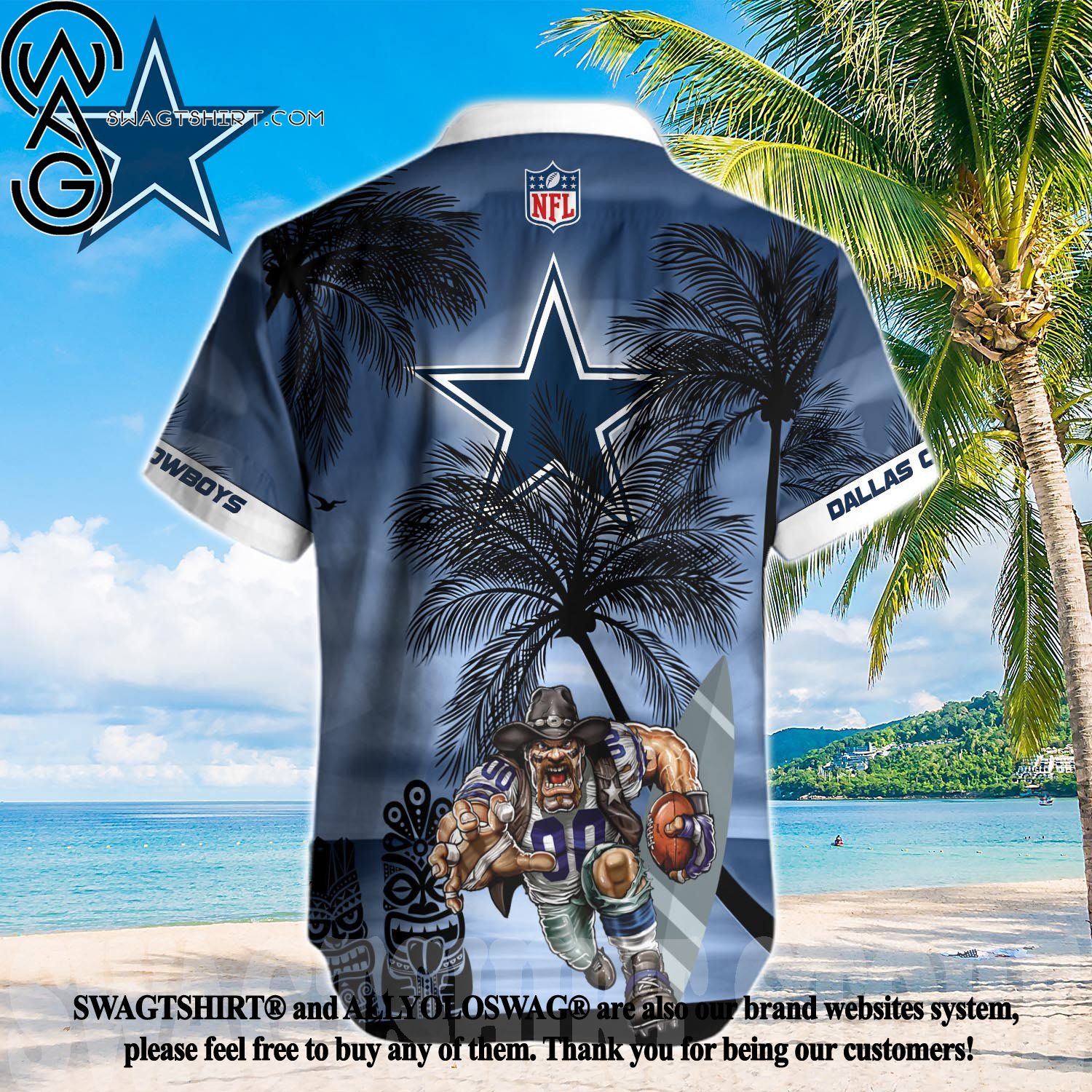 Top-selling Item] National Football League Dallas Cowboys Vacation Time  Hawaiian Shirt