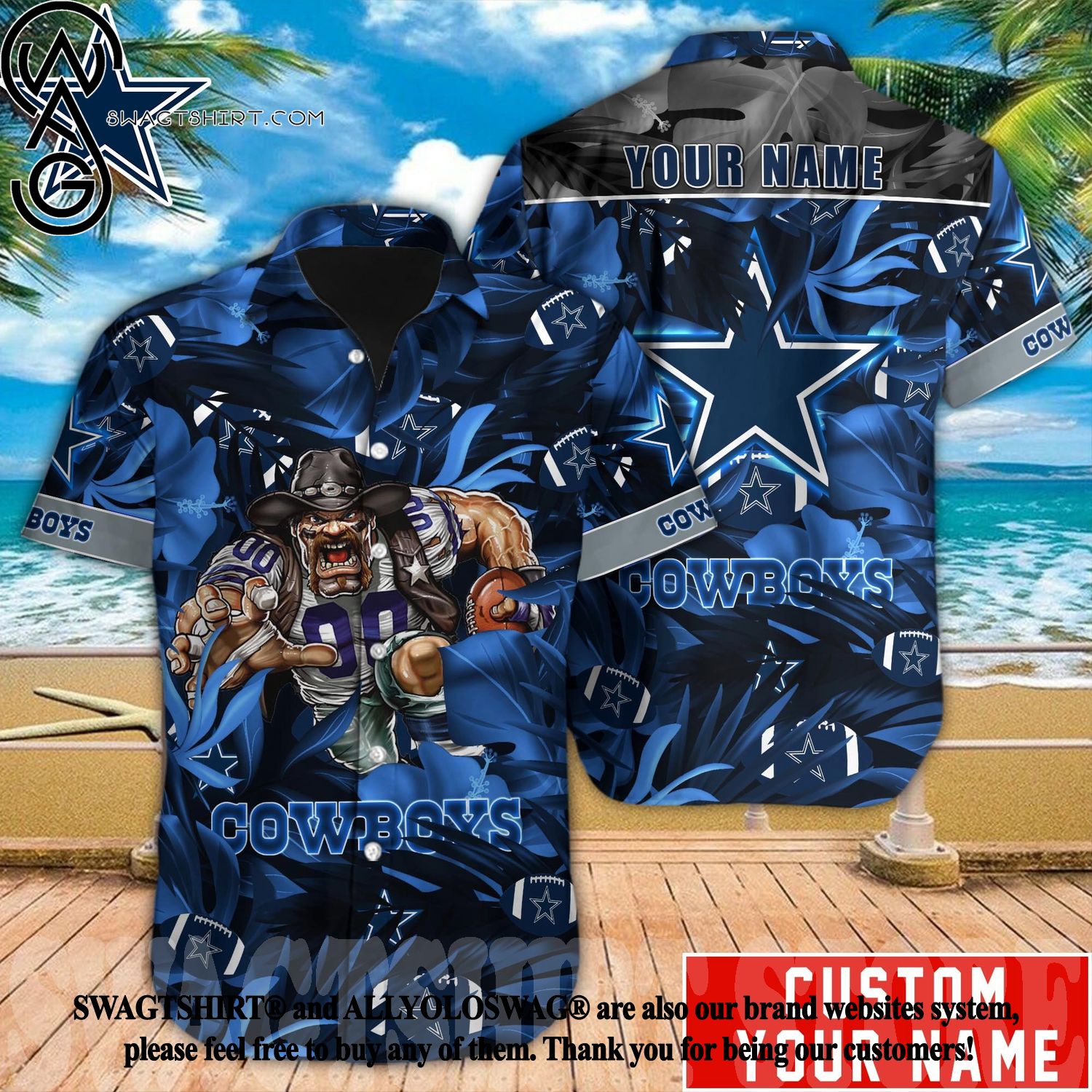 Top-selling Item] National Football League Dallas Cowboys Vacation Time  Hawaiian Shirt