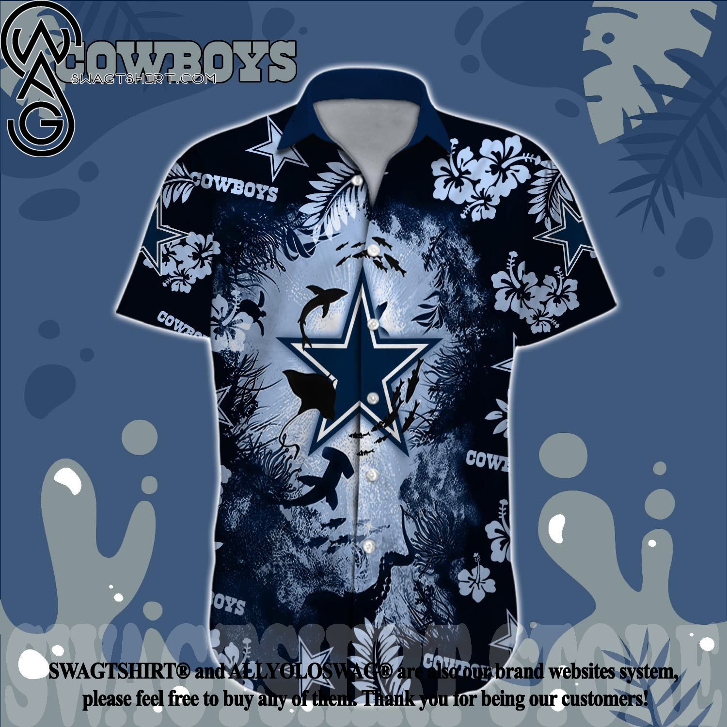 Dallas Cowboys Hawaiian shirt - CFM Store